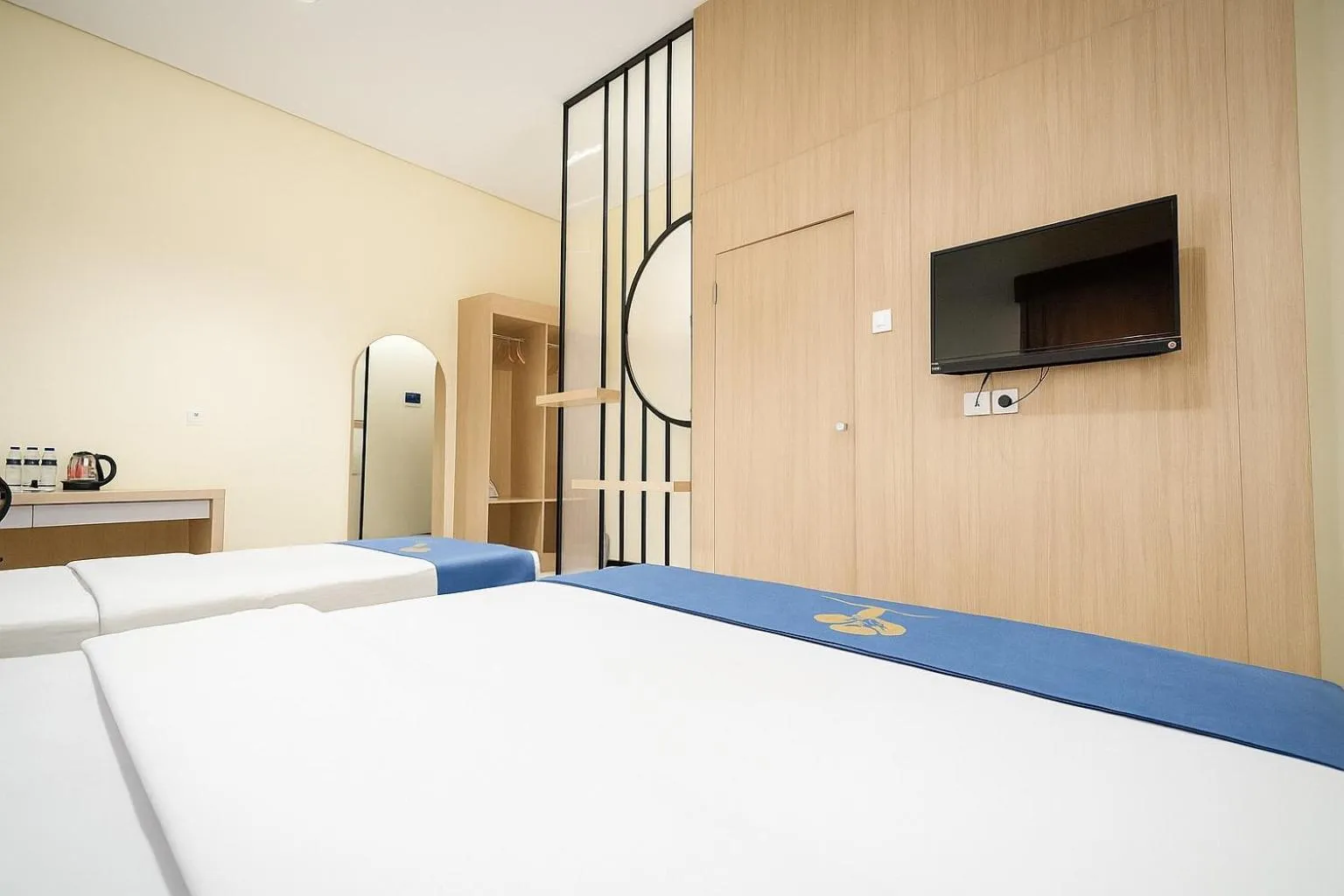 Bed in Ciptaningati Culture Hotel Batu