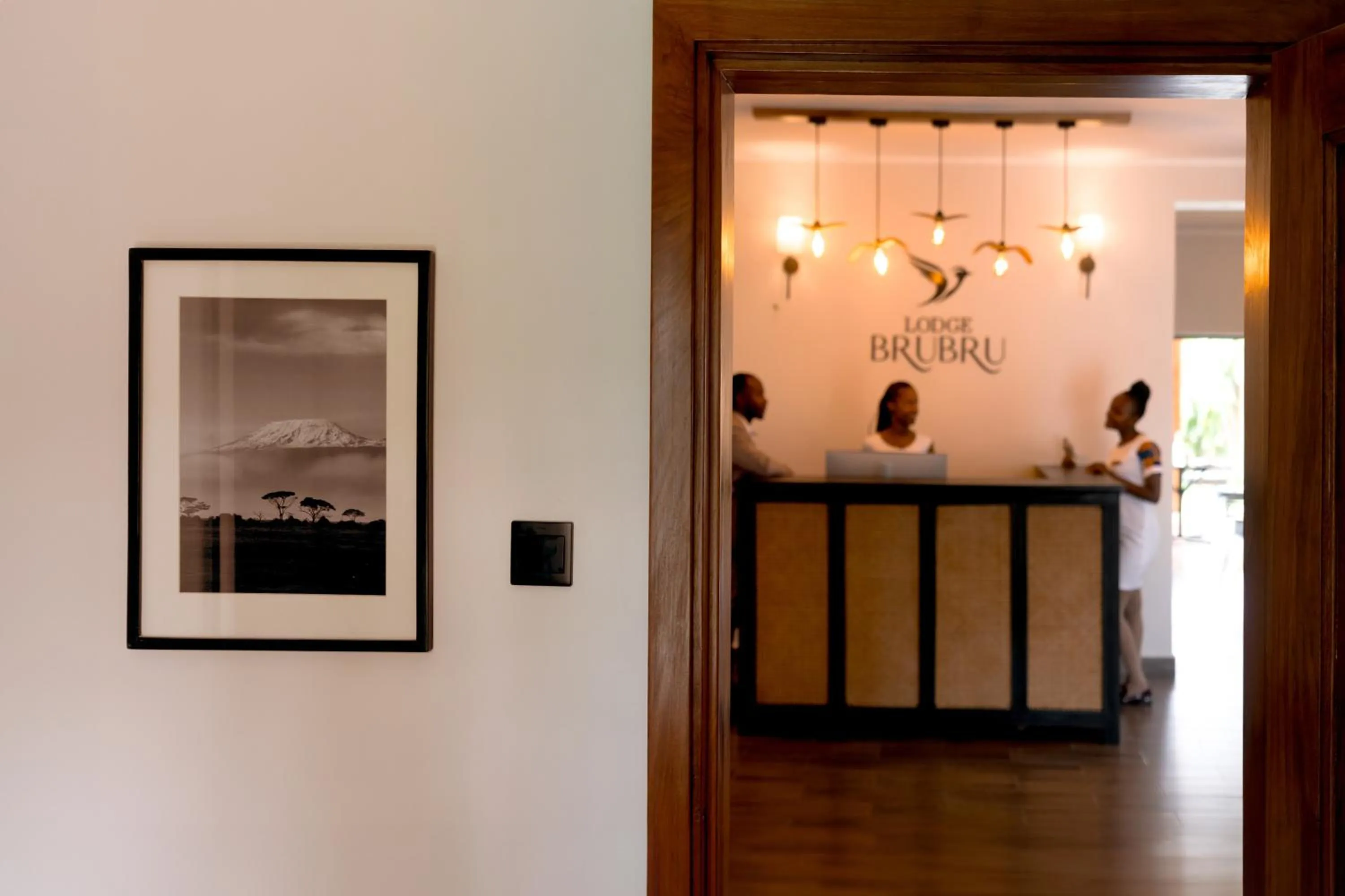 Lobby or reception in Brubru Lodge