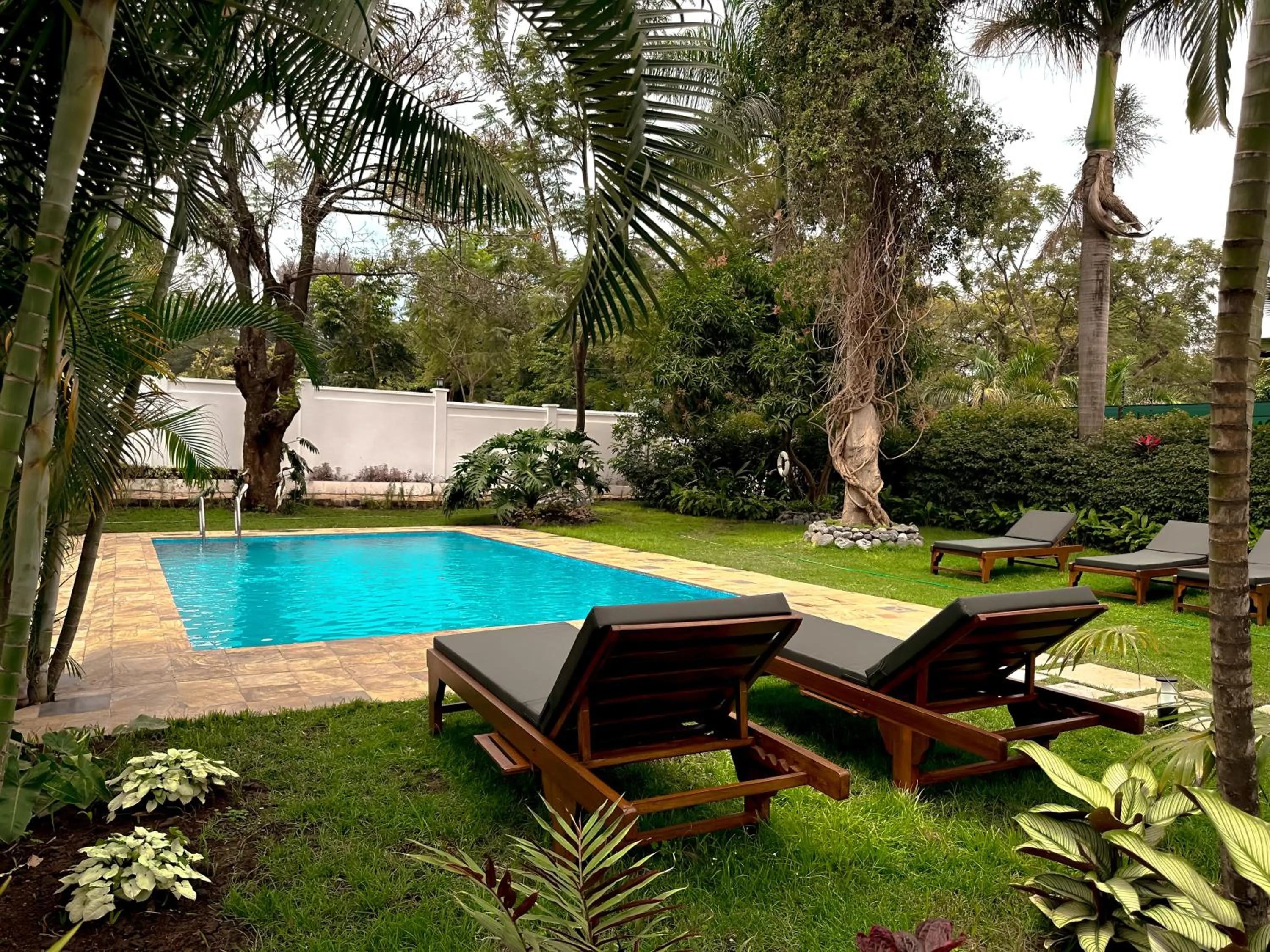 Garden in Brubru Lodge