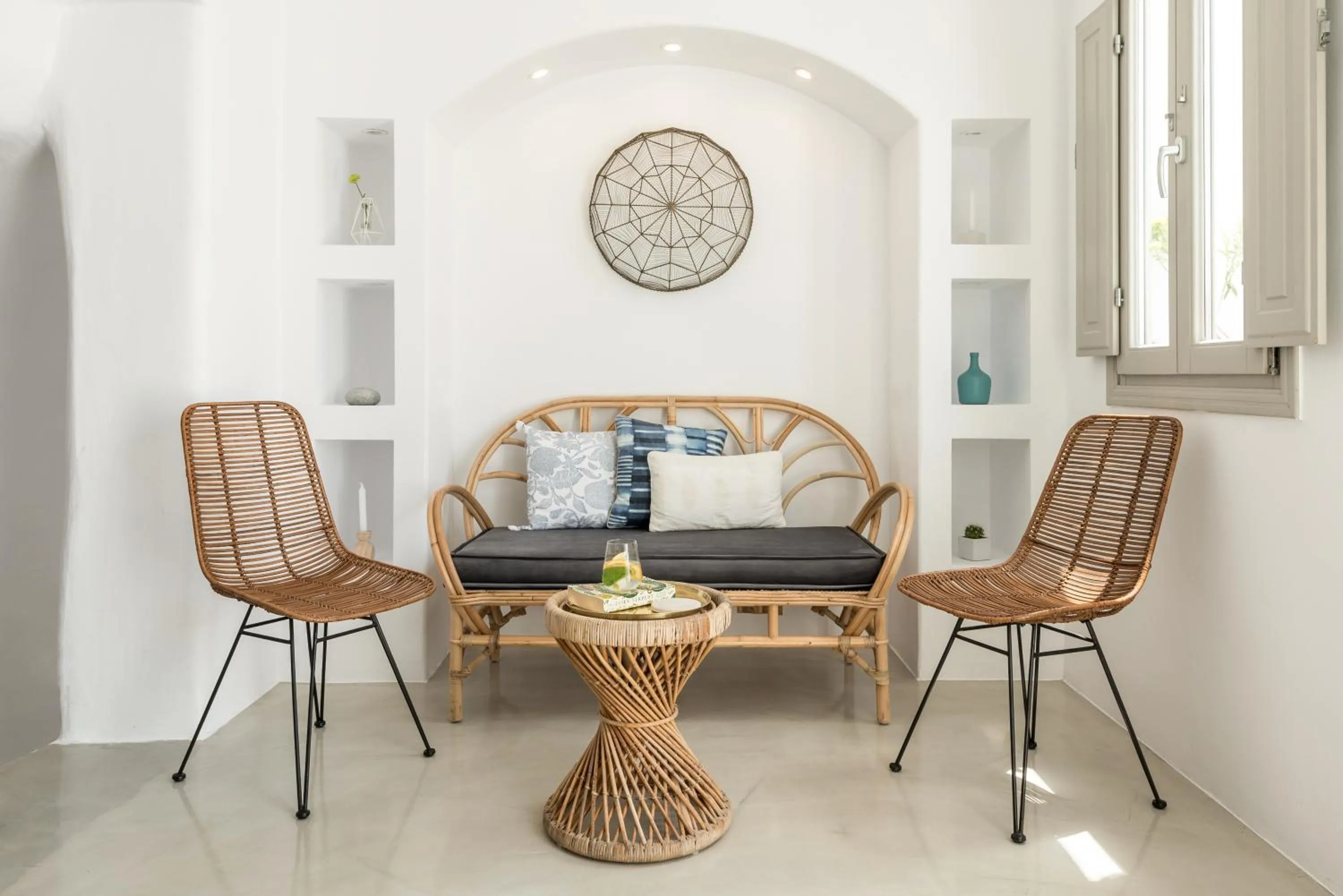 Living room in Cocoon Suites