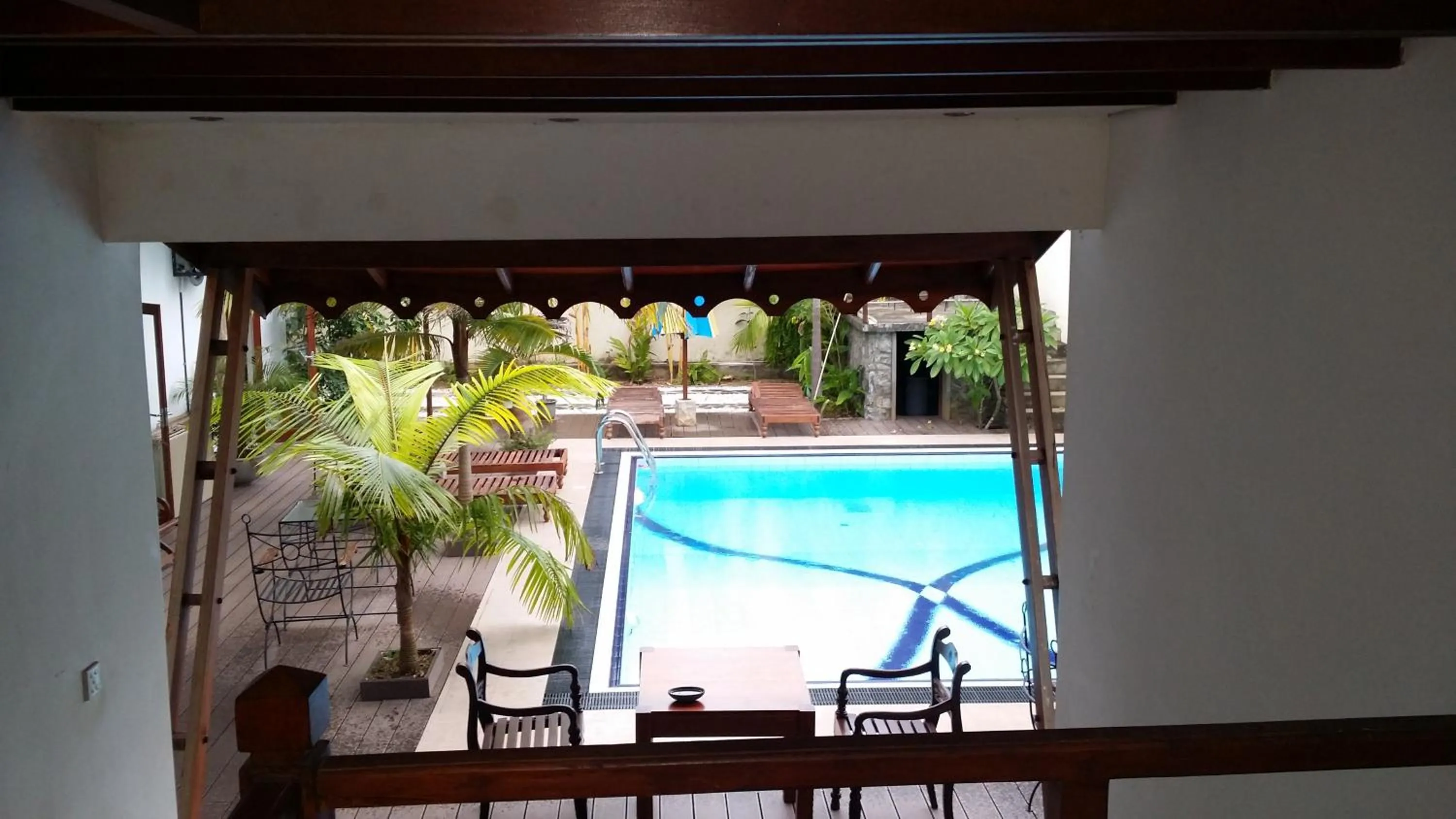 Pool view in Villa Kapuru