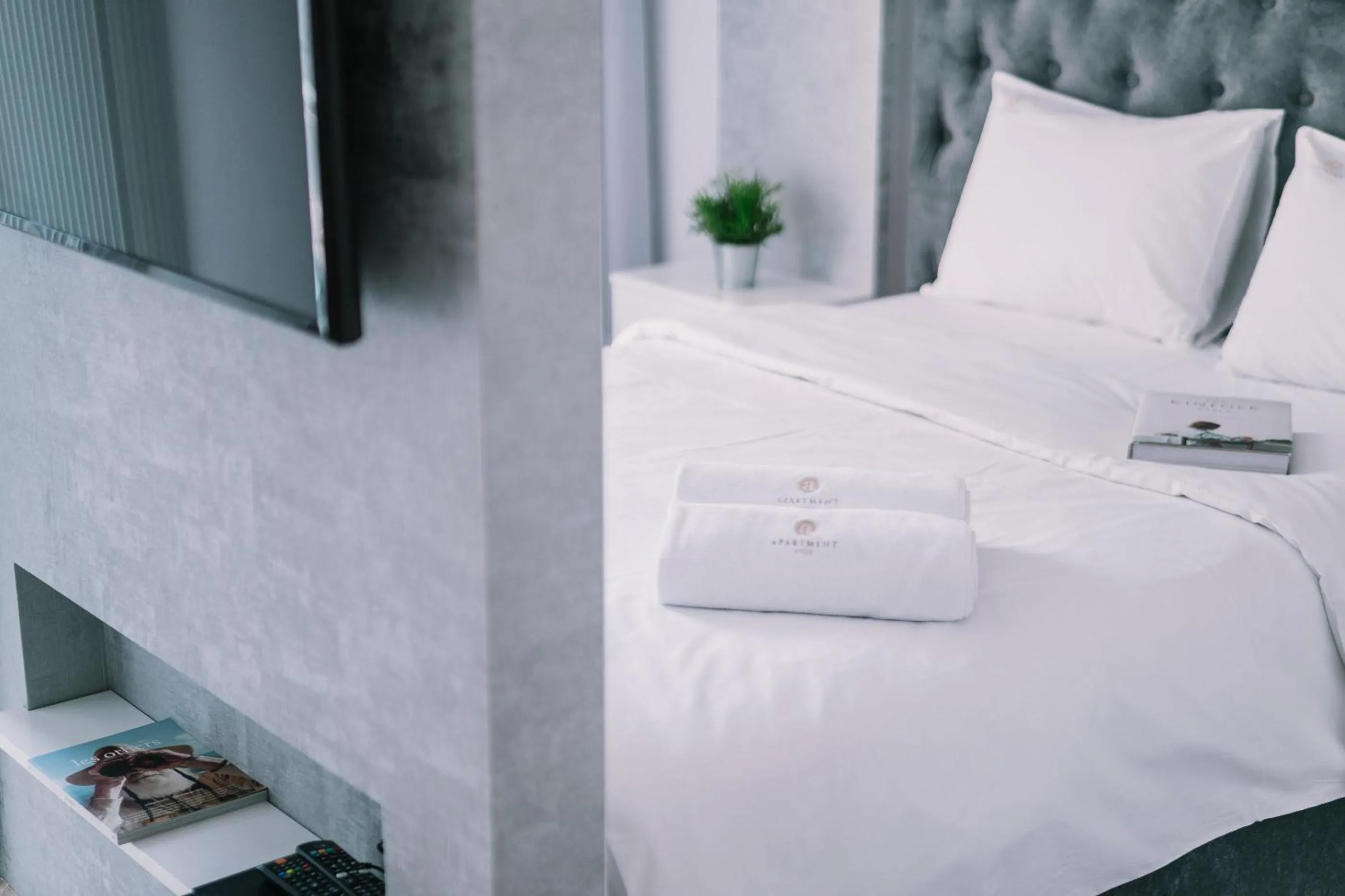 Bed in Warsaw Aparthotel