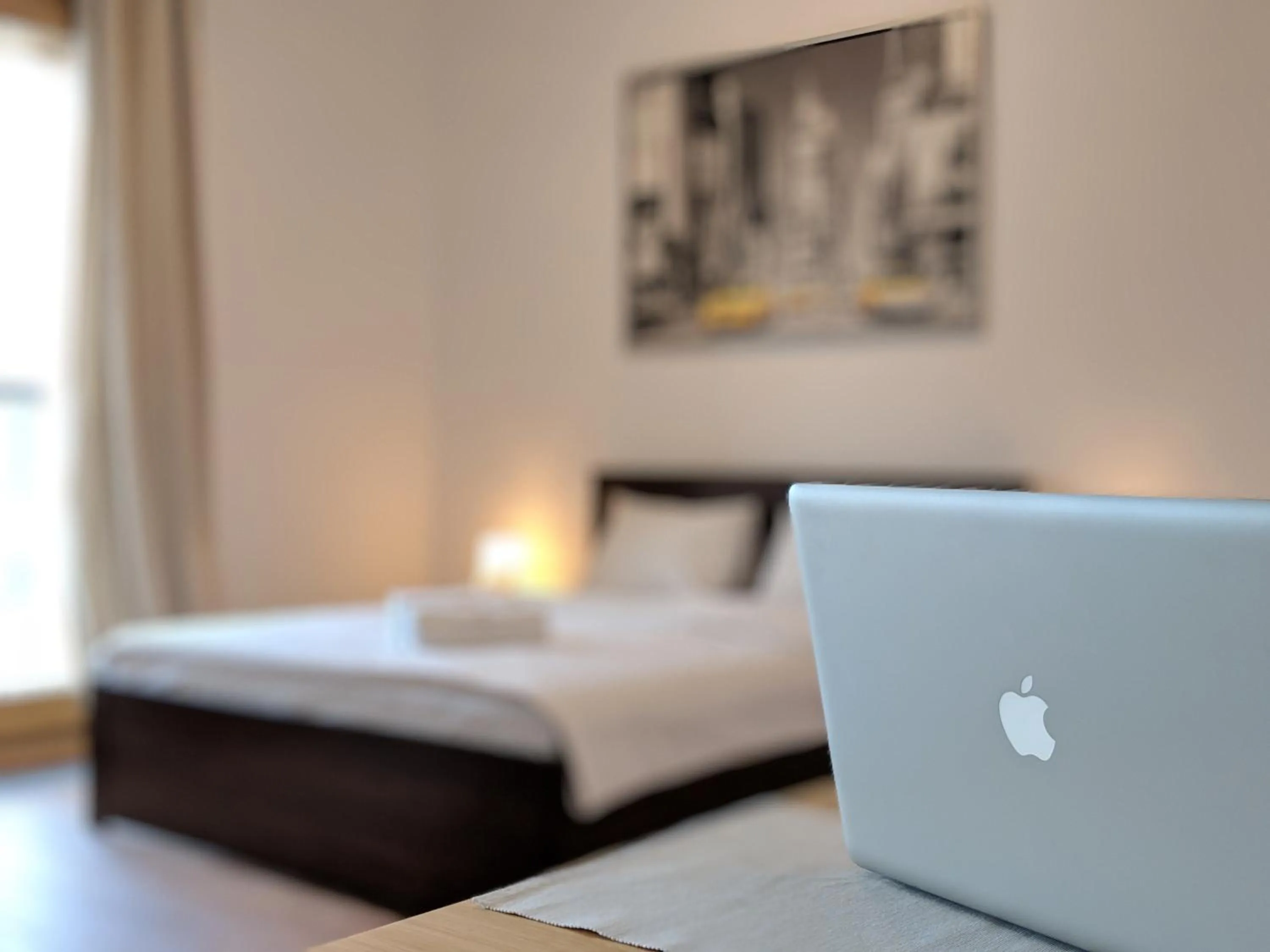 Living room, Bed in Warsaw Aparthotel