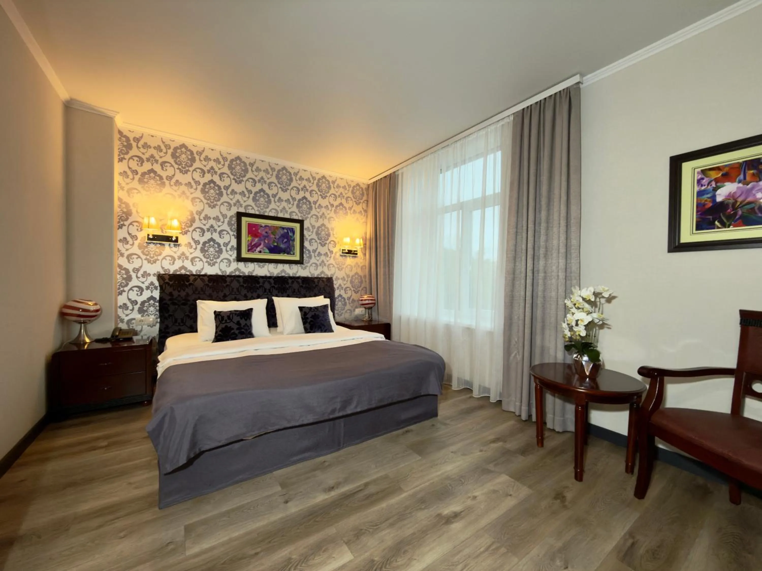 Bed in Aria Hotel Chisinau