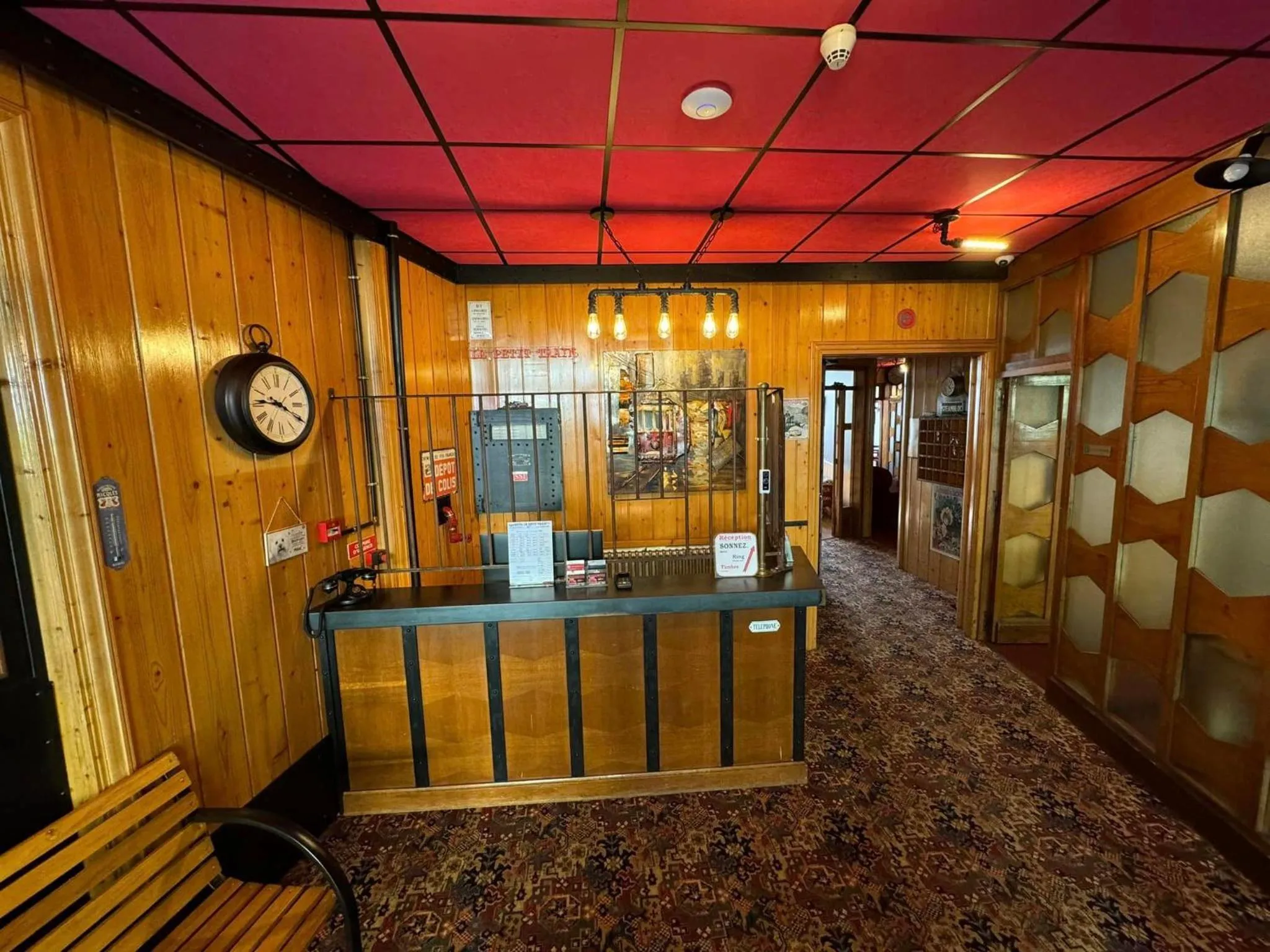 Lobby or reception in Aparthotel Le Petit Train