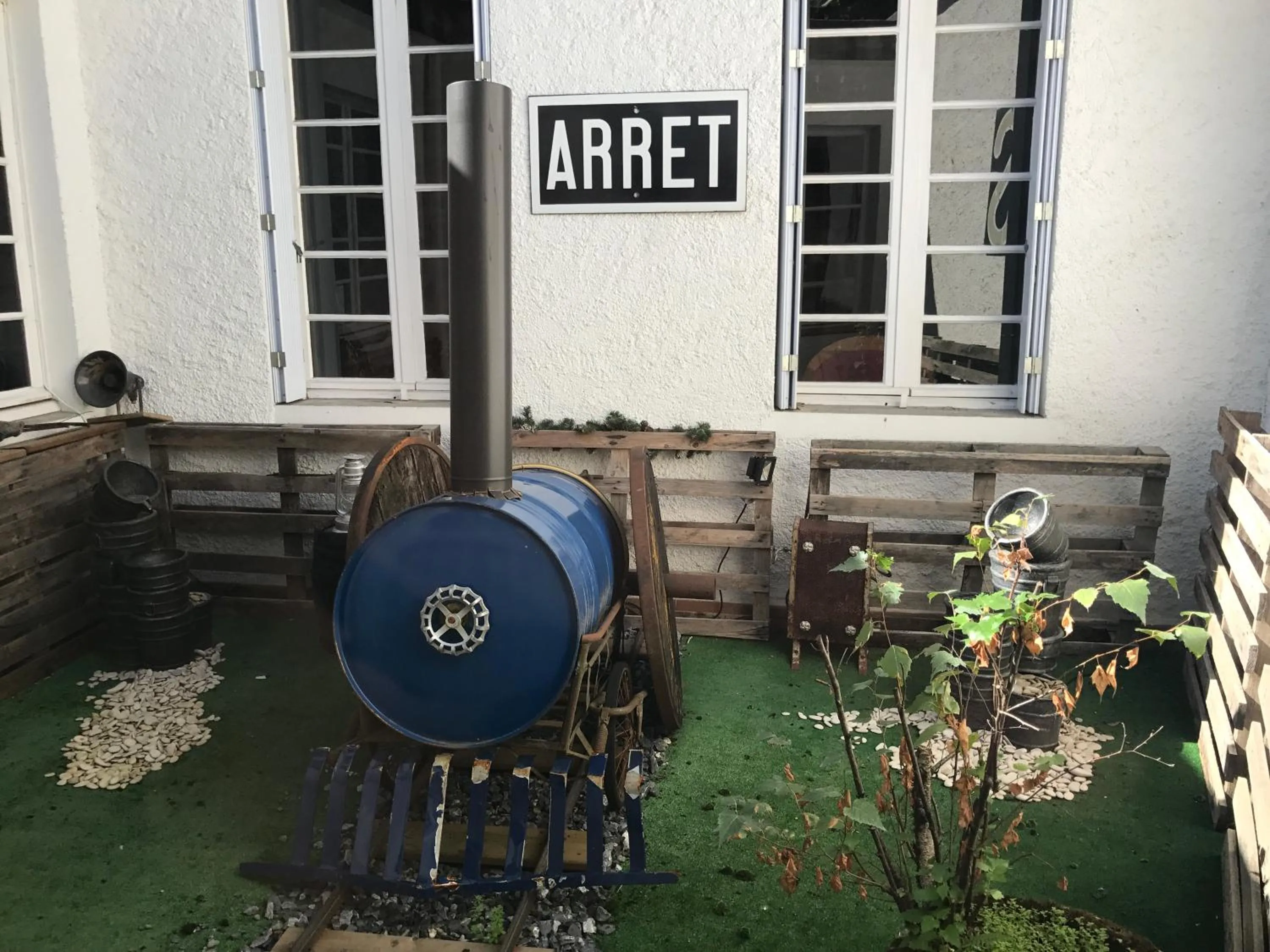 Patio in Aparthotel Le Petit Train