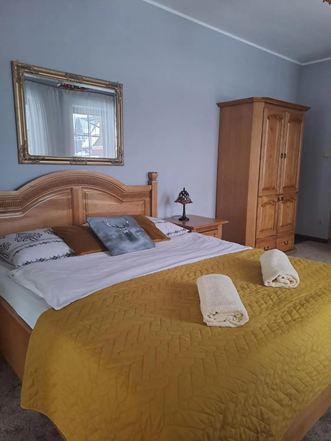 Bedroom, Bed in Willa Wisienka