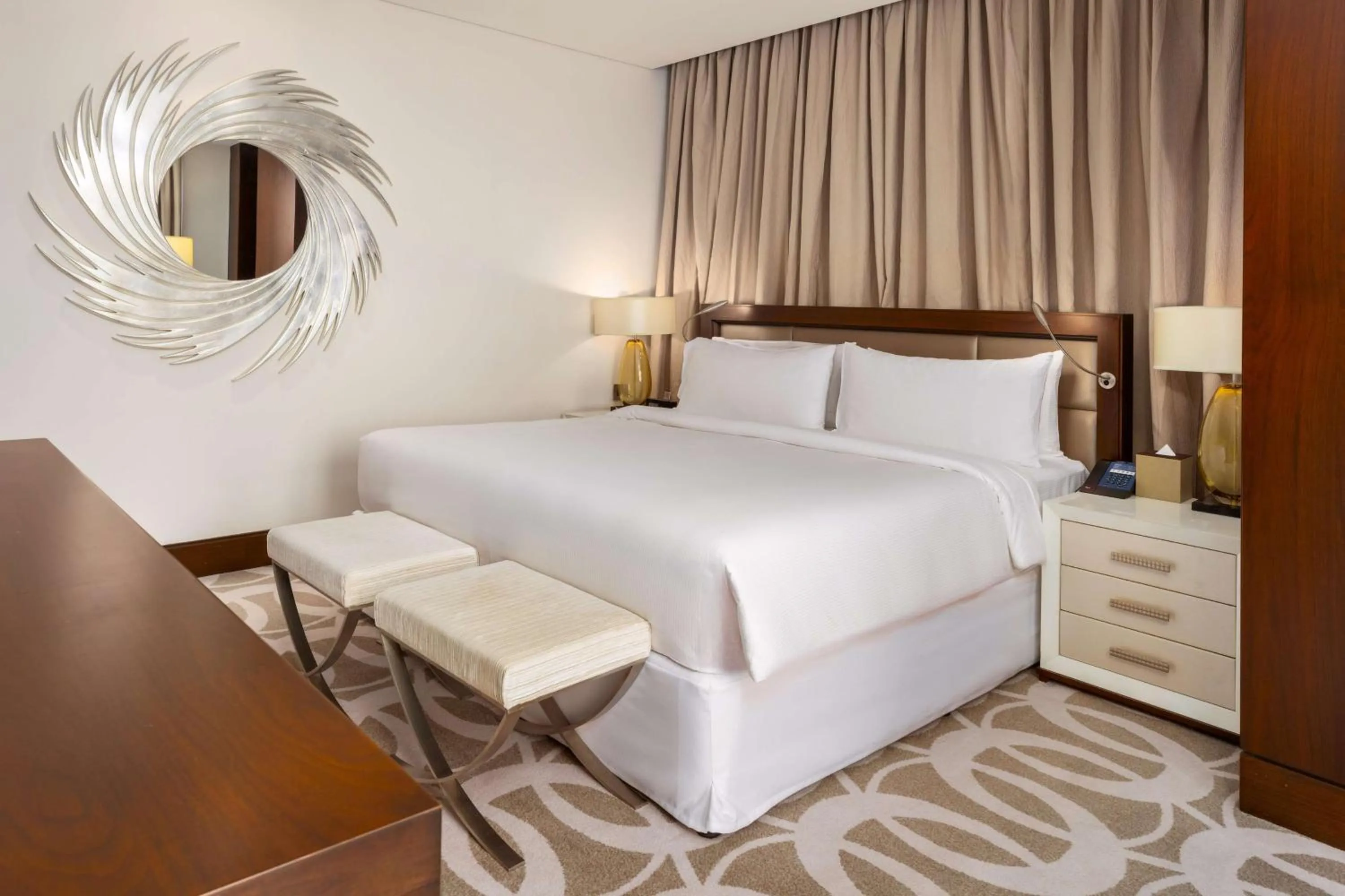 Bed in Hilton Dubai Al Habtoor City