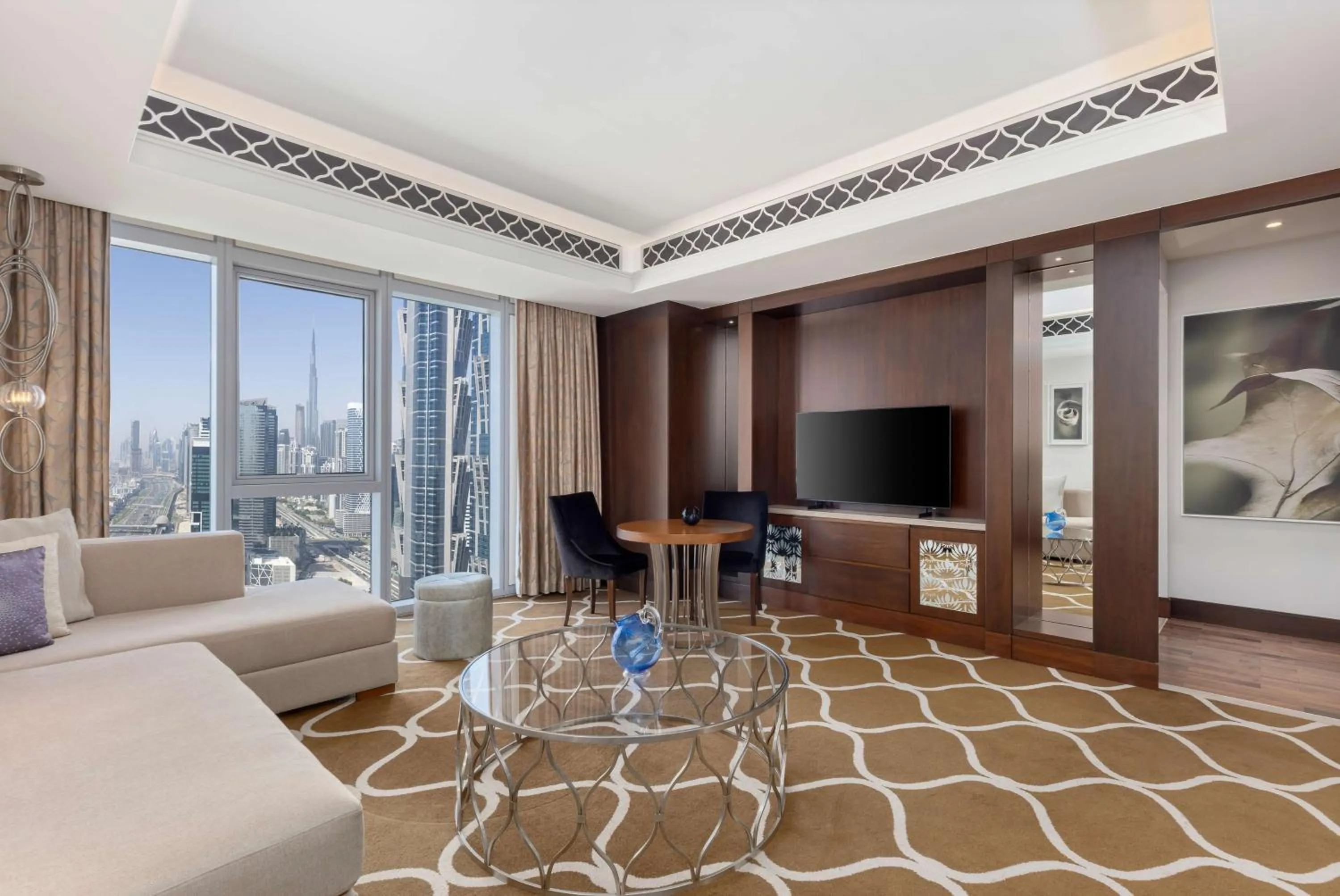 Living room in Hilton Dubai Al Habtoor City