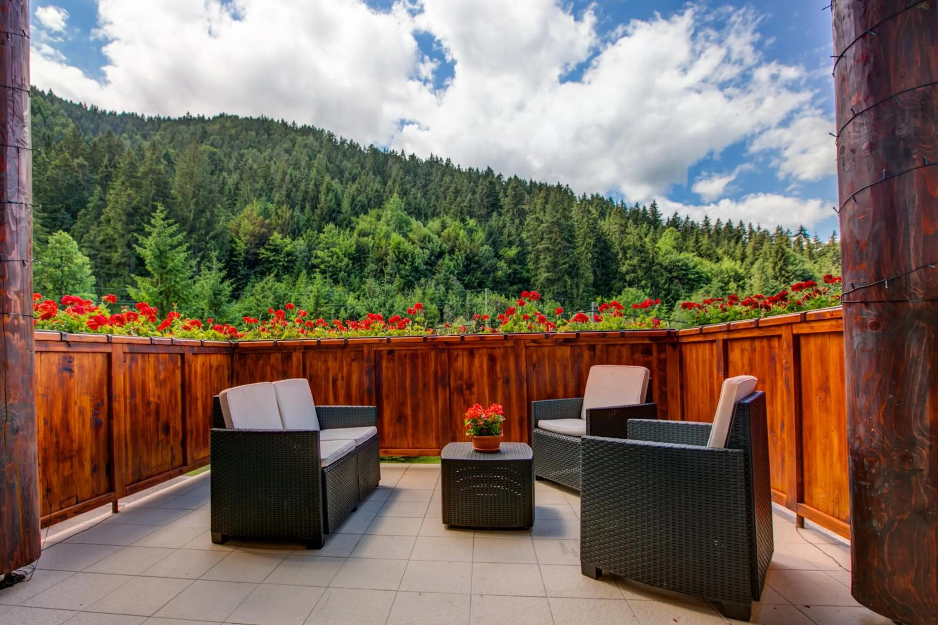 Balcony/Terrace in Apartmány Tri Studničky