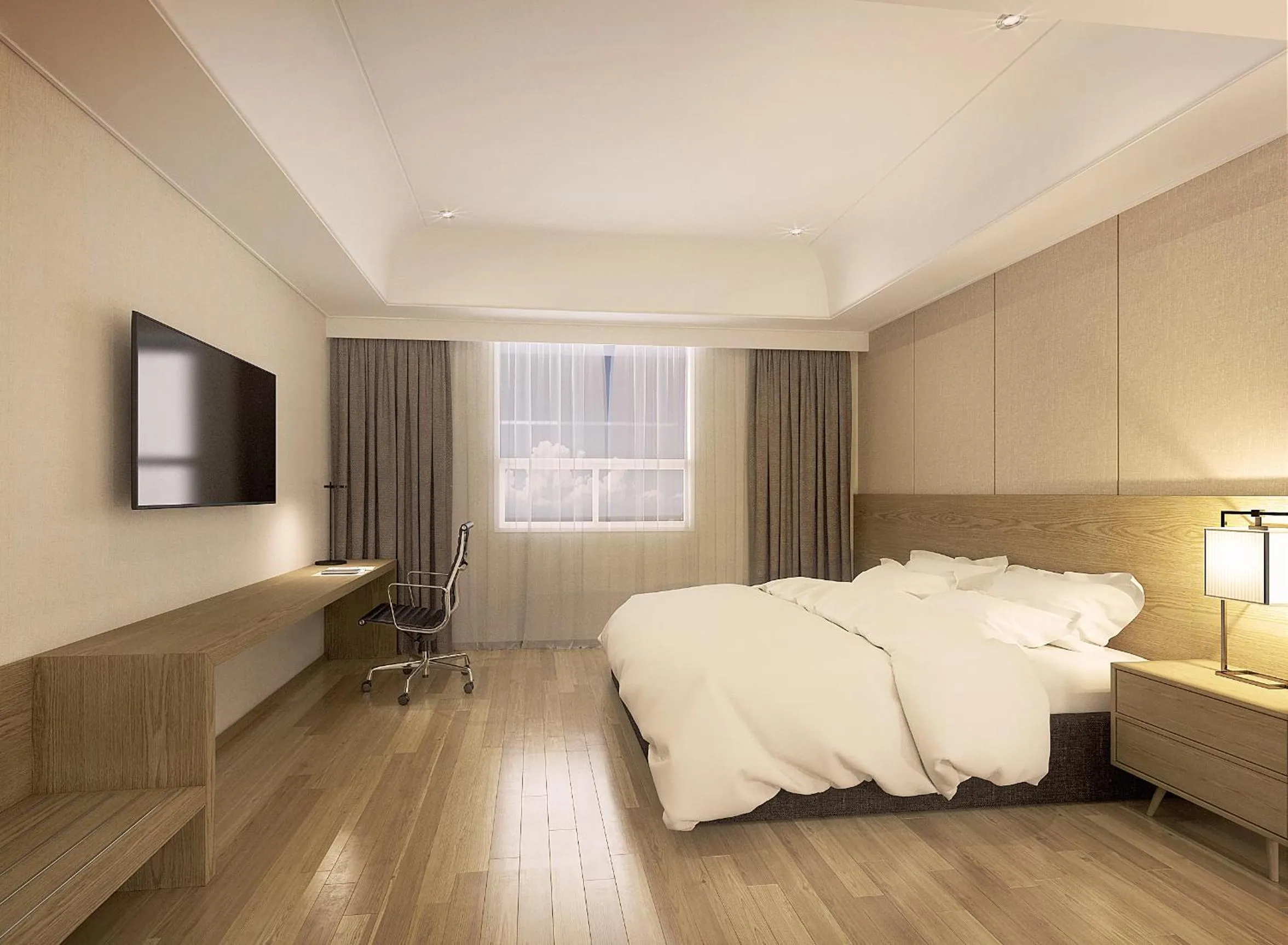 Photo of the whole room, Bed in Crown Hotel Changwon