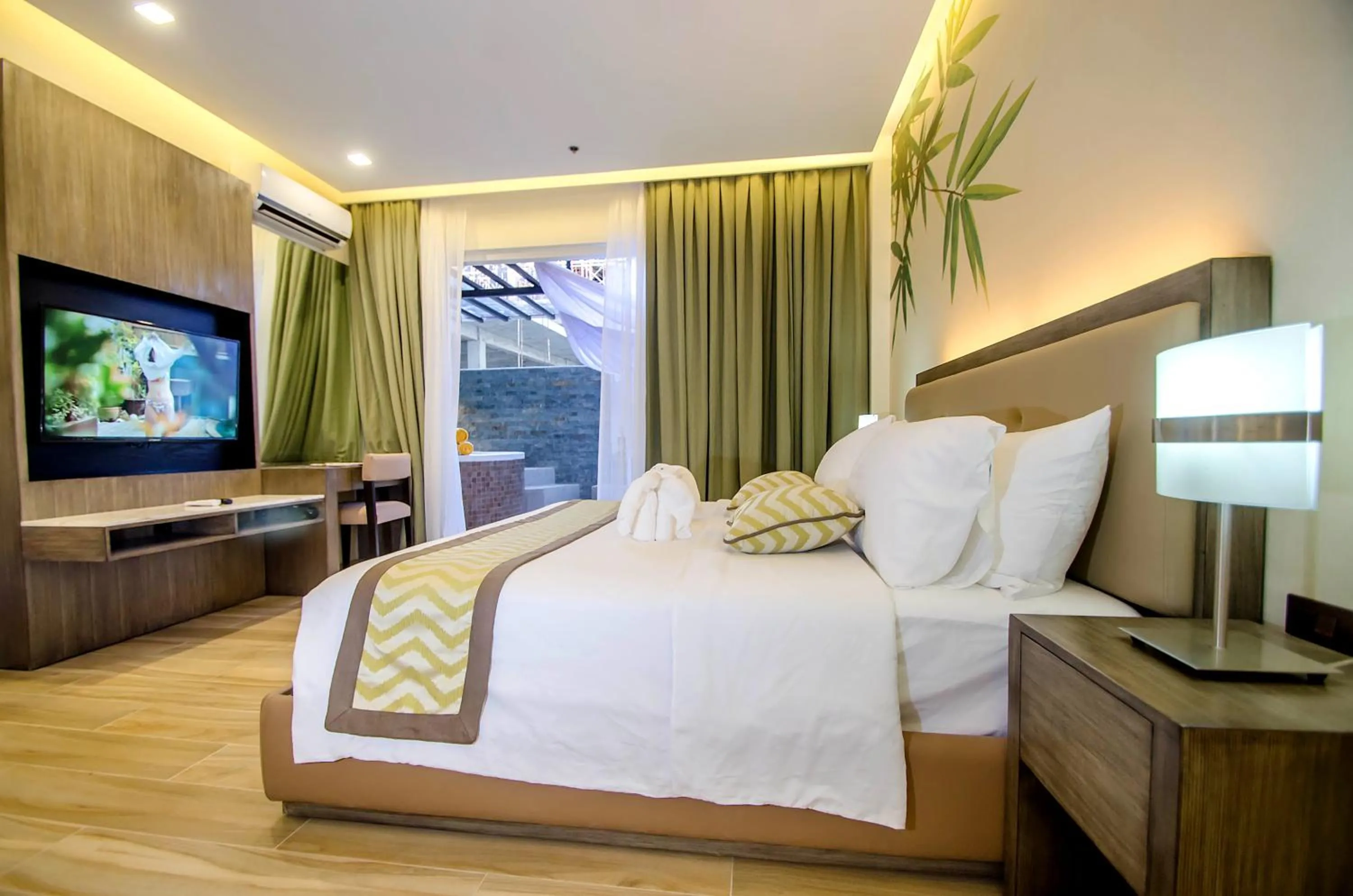 Bed in Boracay Haven Suites