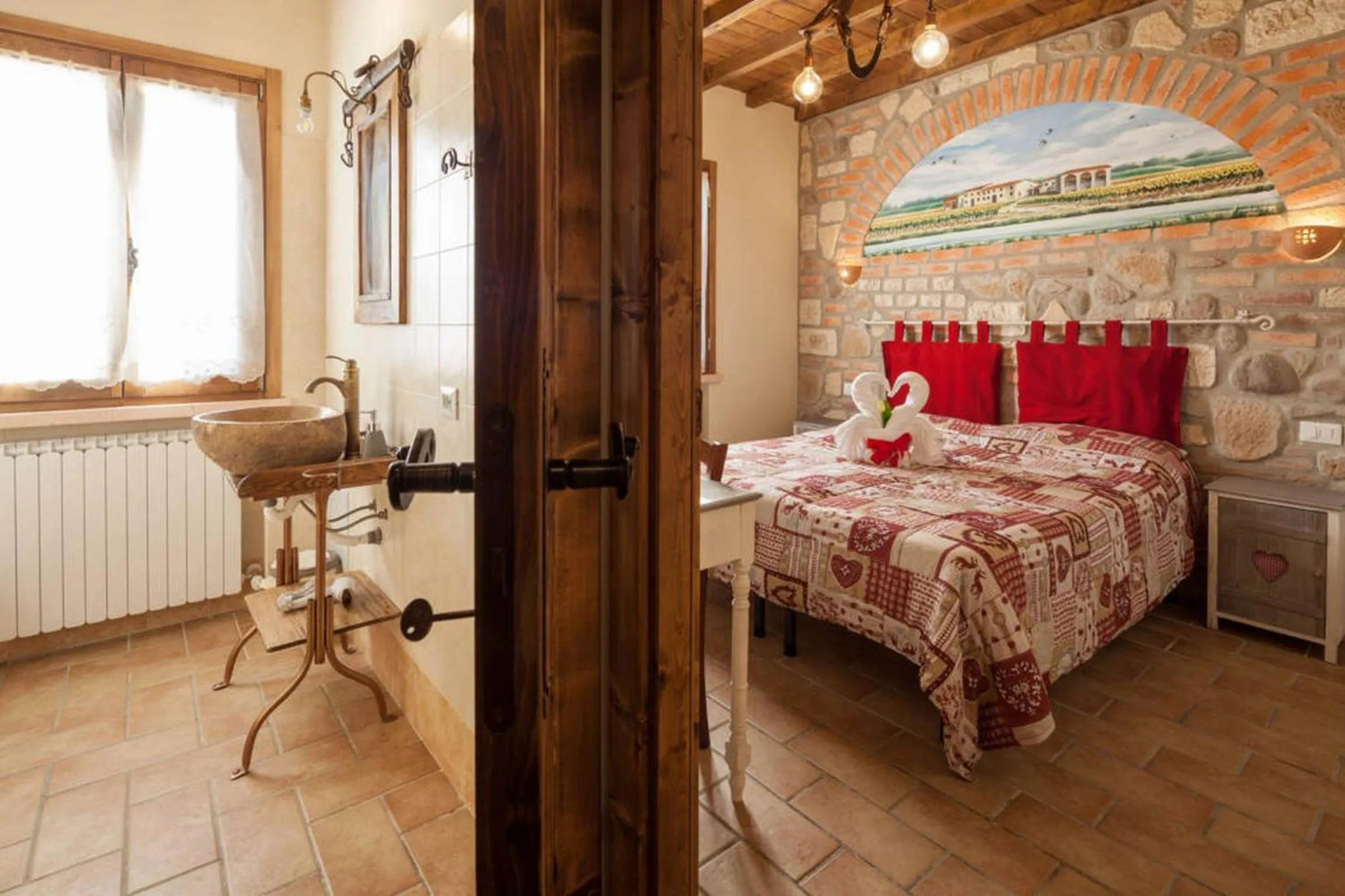 Bathroom, Bed in La Casa Delle Rondini