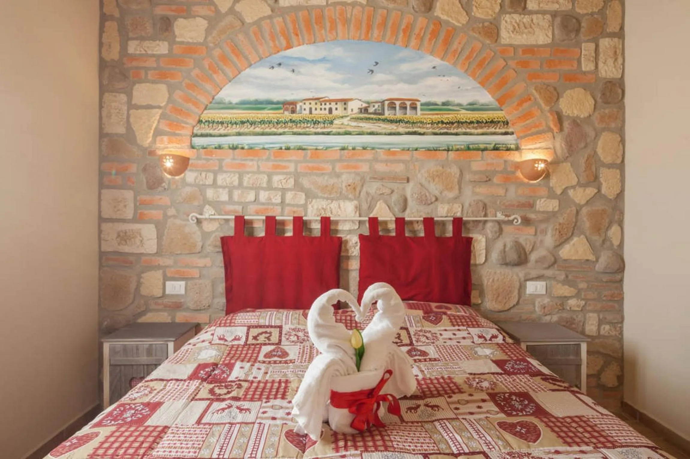 Photo of the whole room, Bed in La Casa Delle Rondini