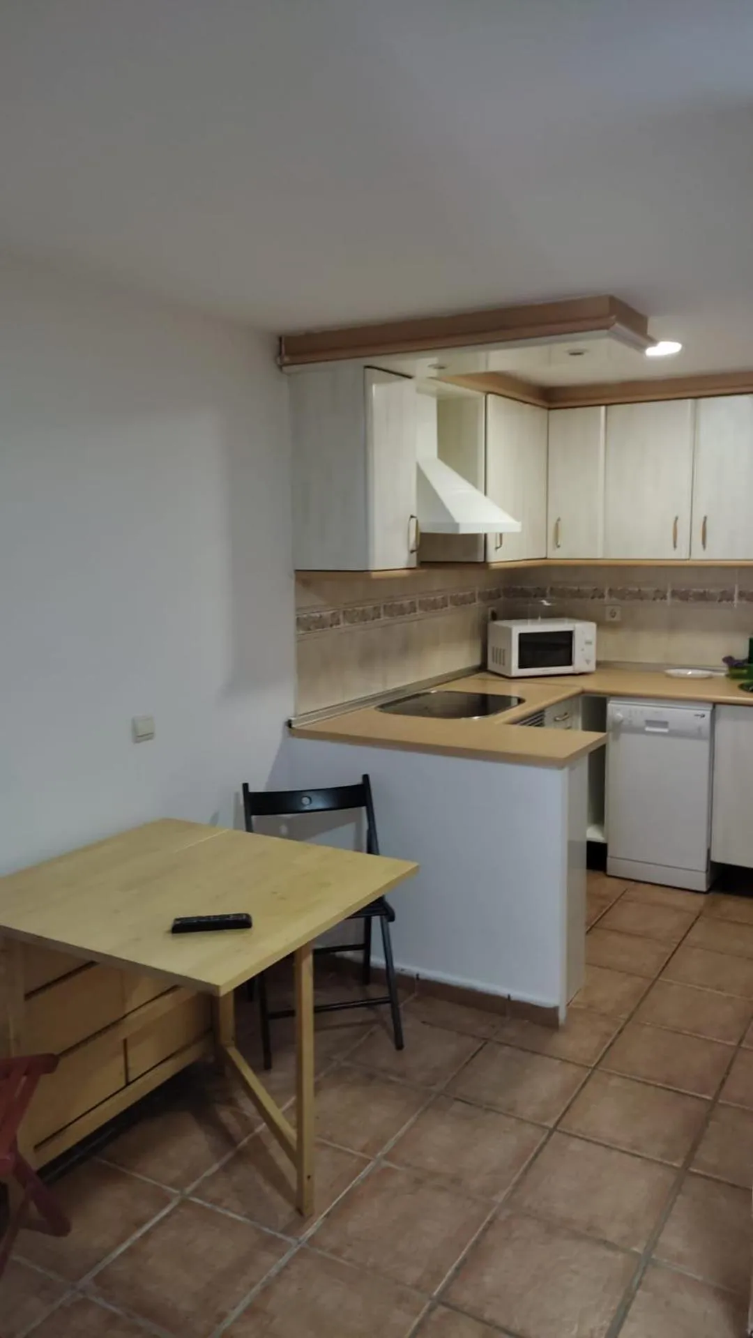 Kitchen or kitchenette in Hostal Castilla