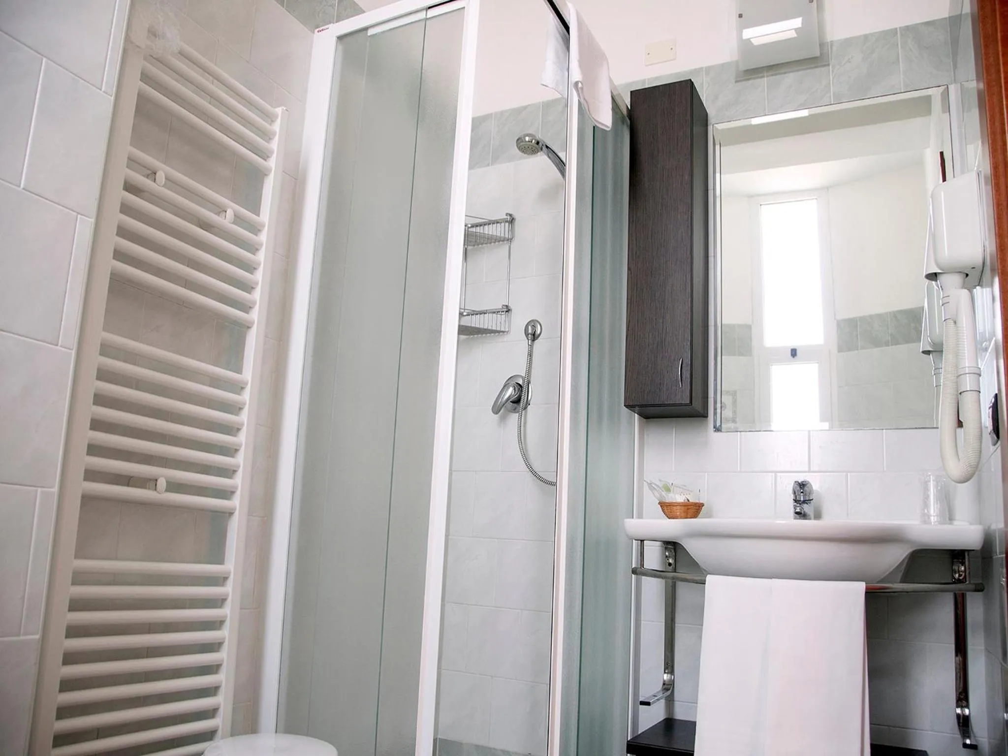 Shower, Bathroom in Hotel Adler