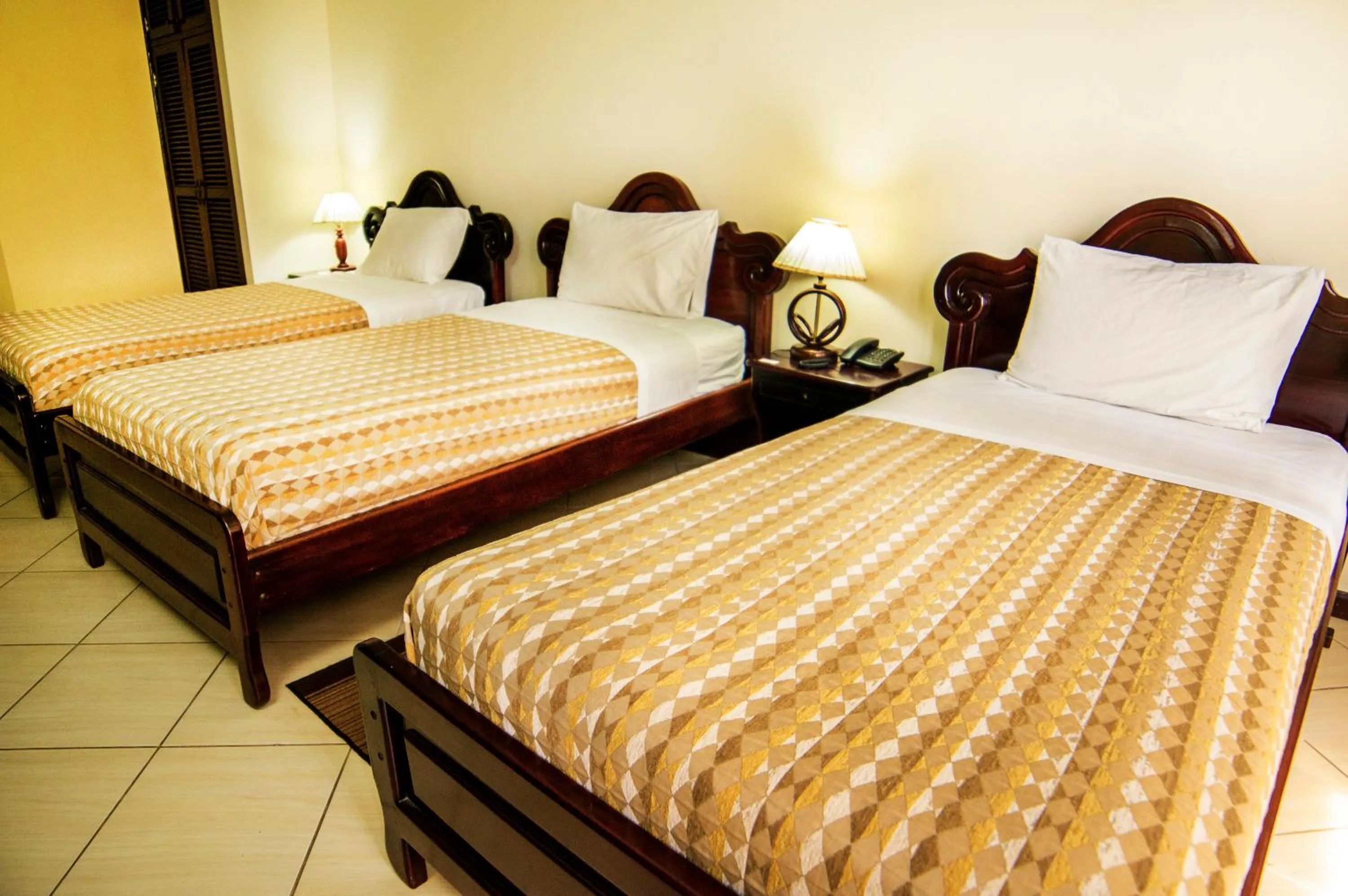 Bed in Hotel El Auca