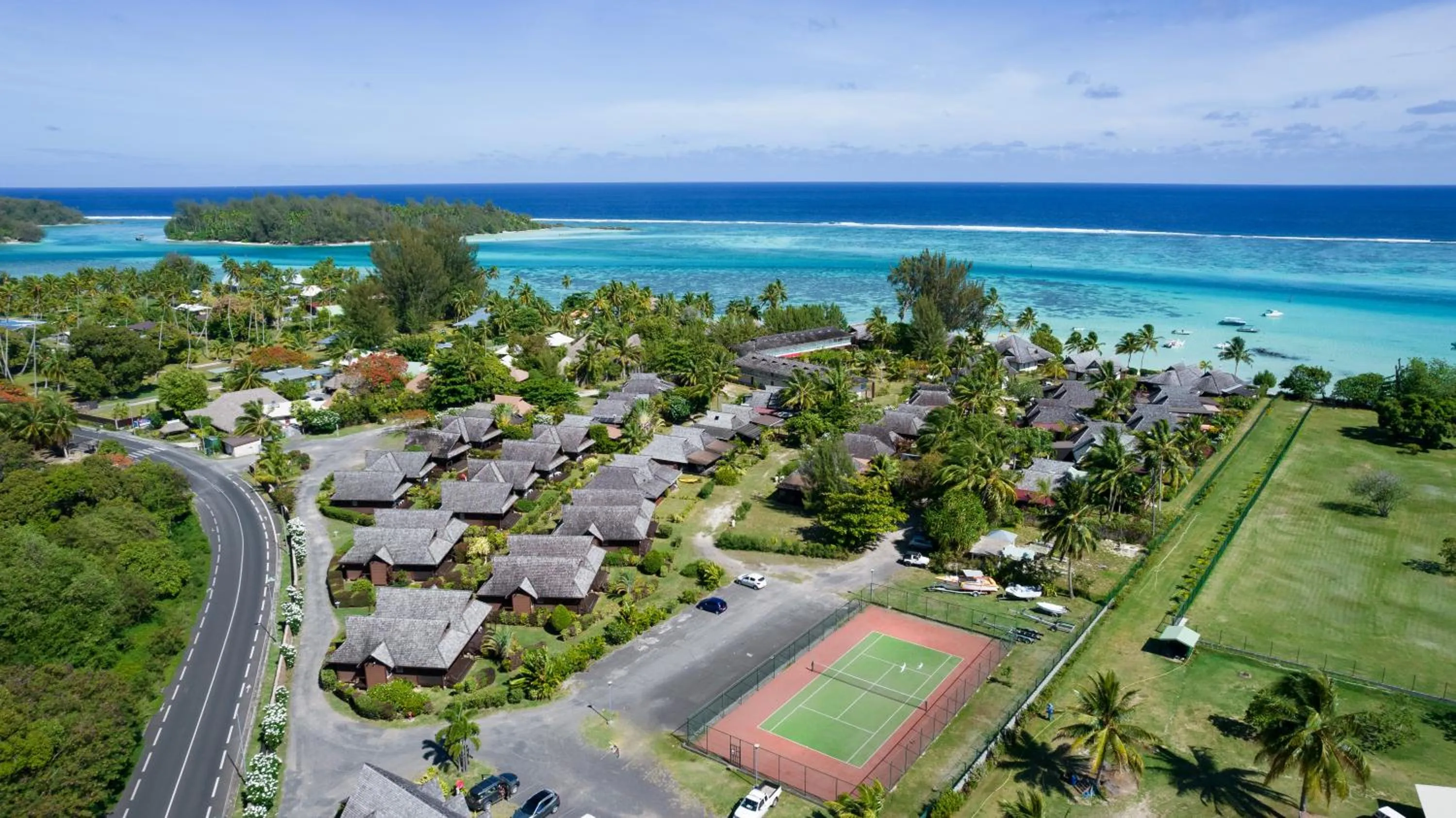 Bird's eye view in Moorea Sunset Beach