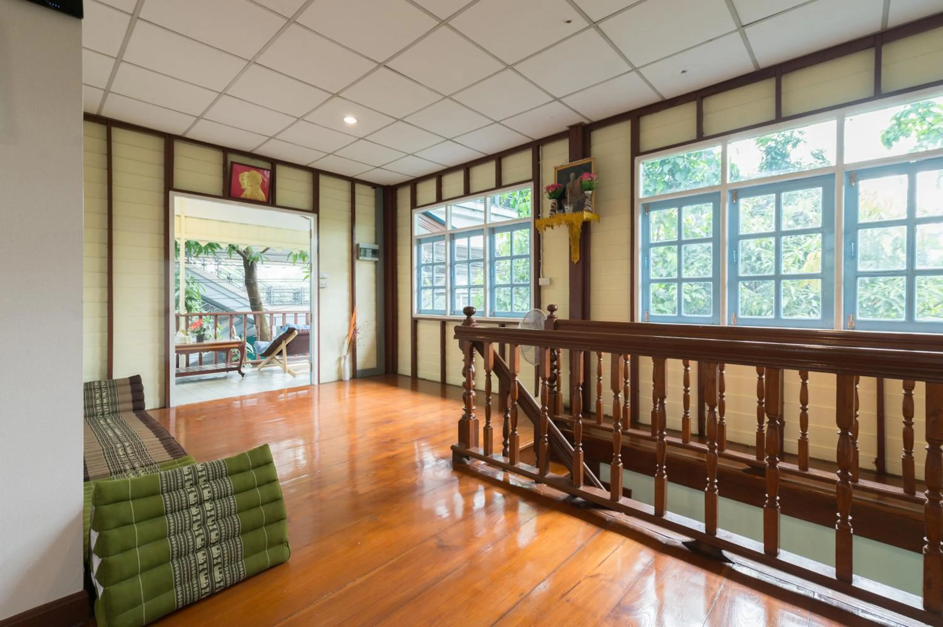 Balcony/Terrace in Nang Ta Yon @ Ban Thap Chang Hostel