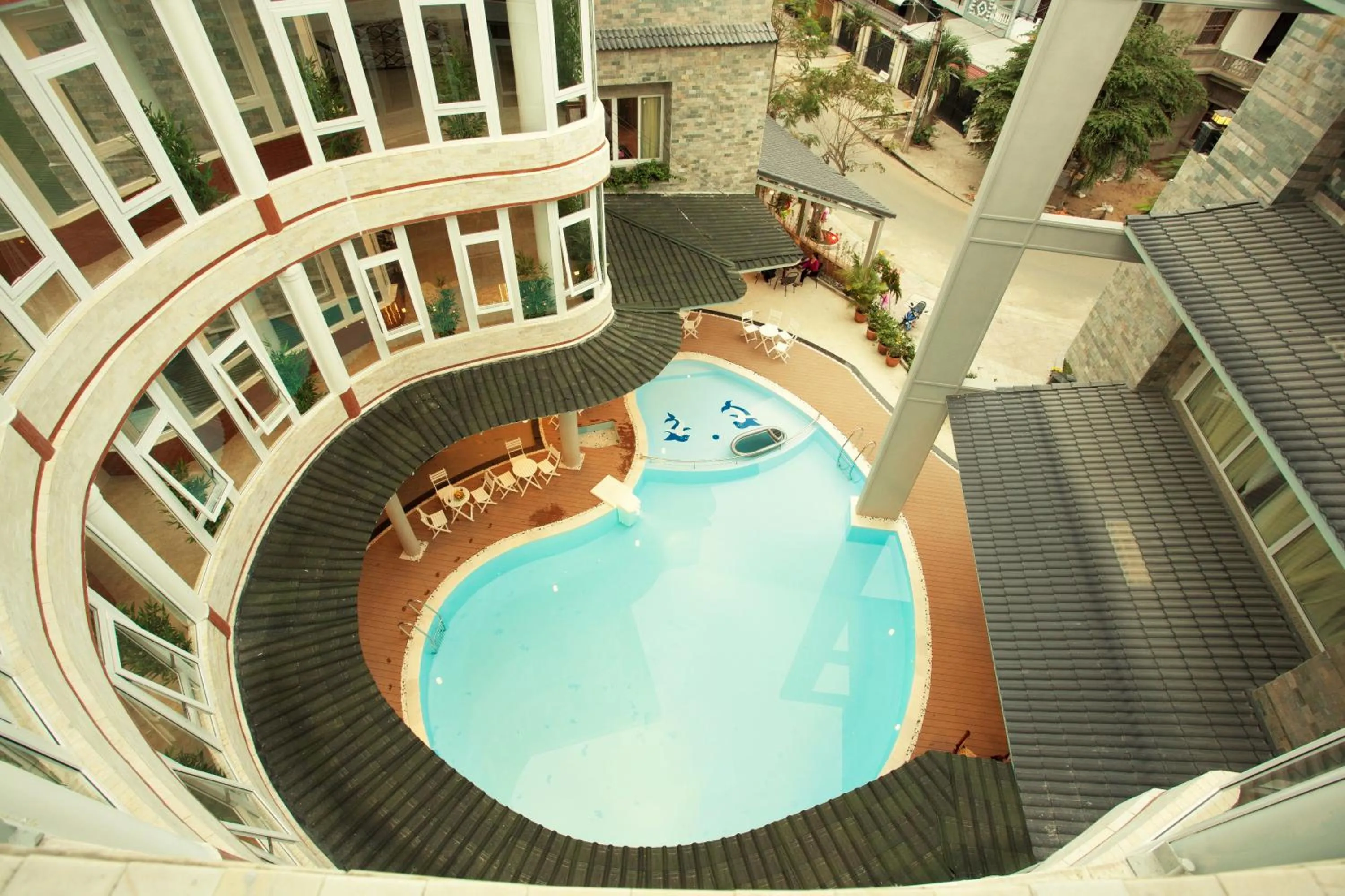 Pool view in Anh Dao Mekong 2 Hotel