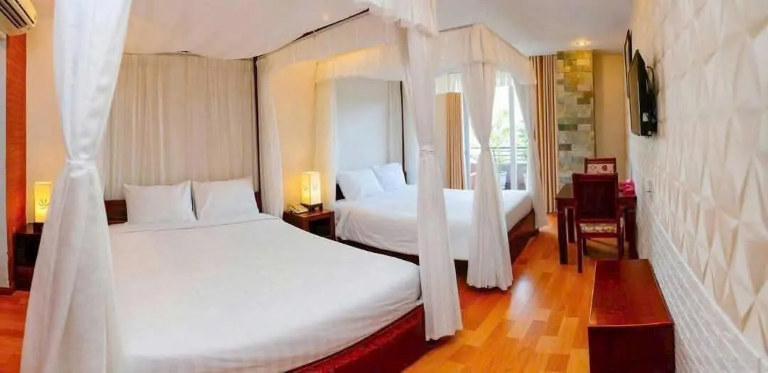 Bed in Anh Dao Mekong 2 Hotel