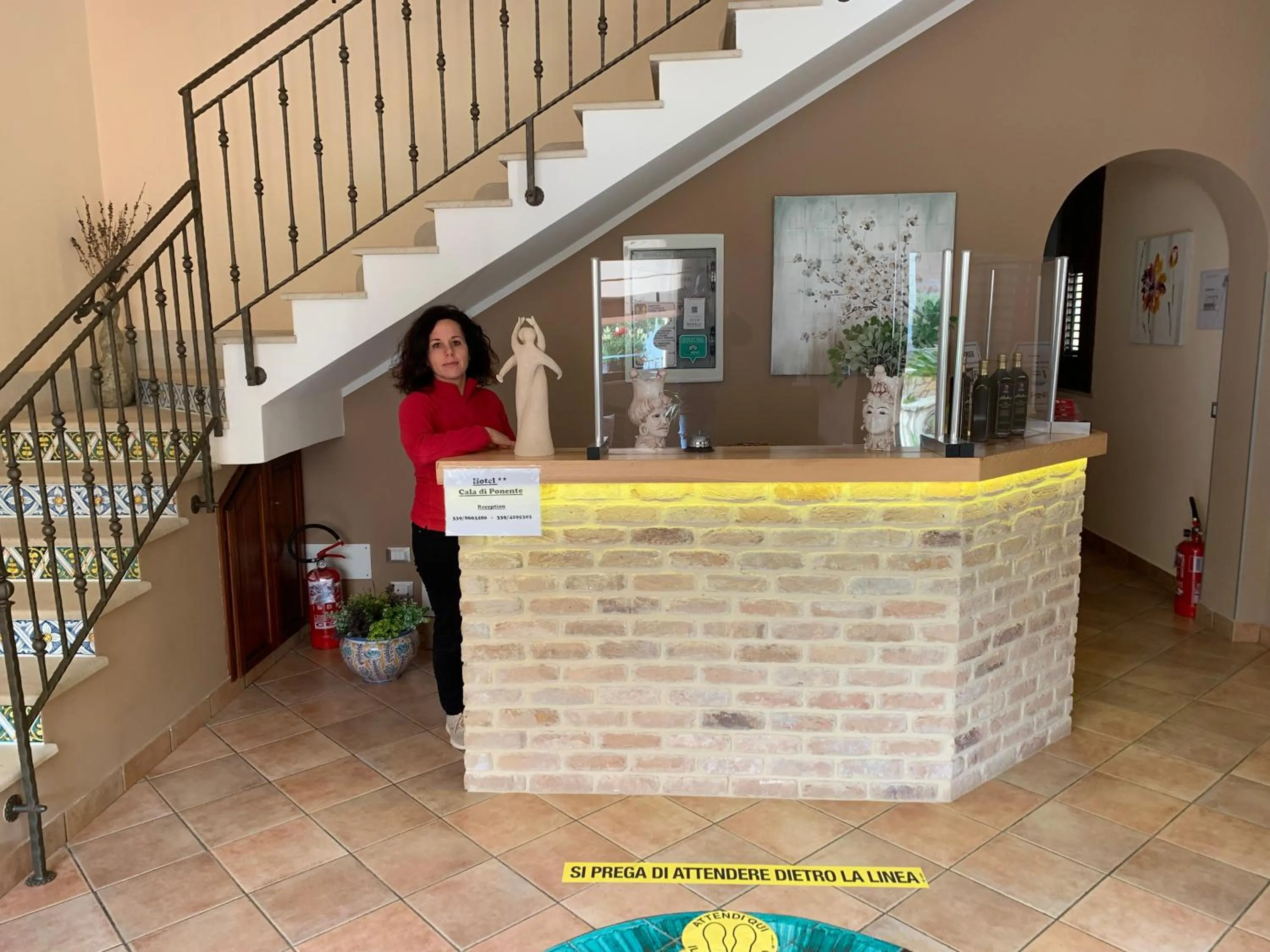 Lobby or reception in Cala di Ponente