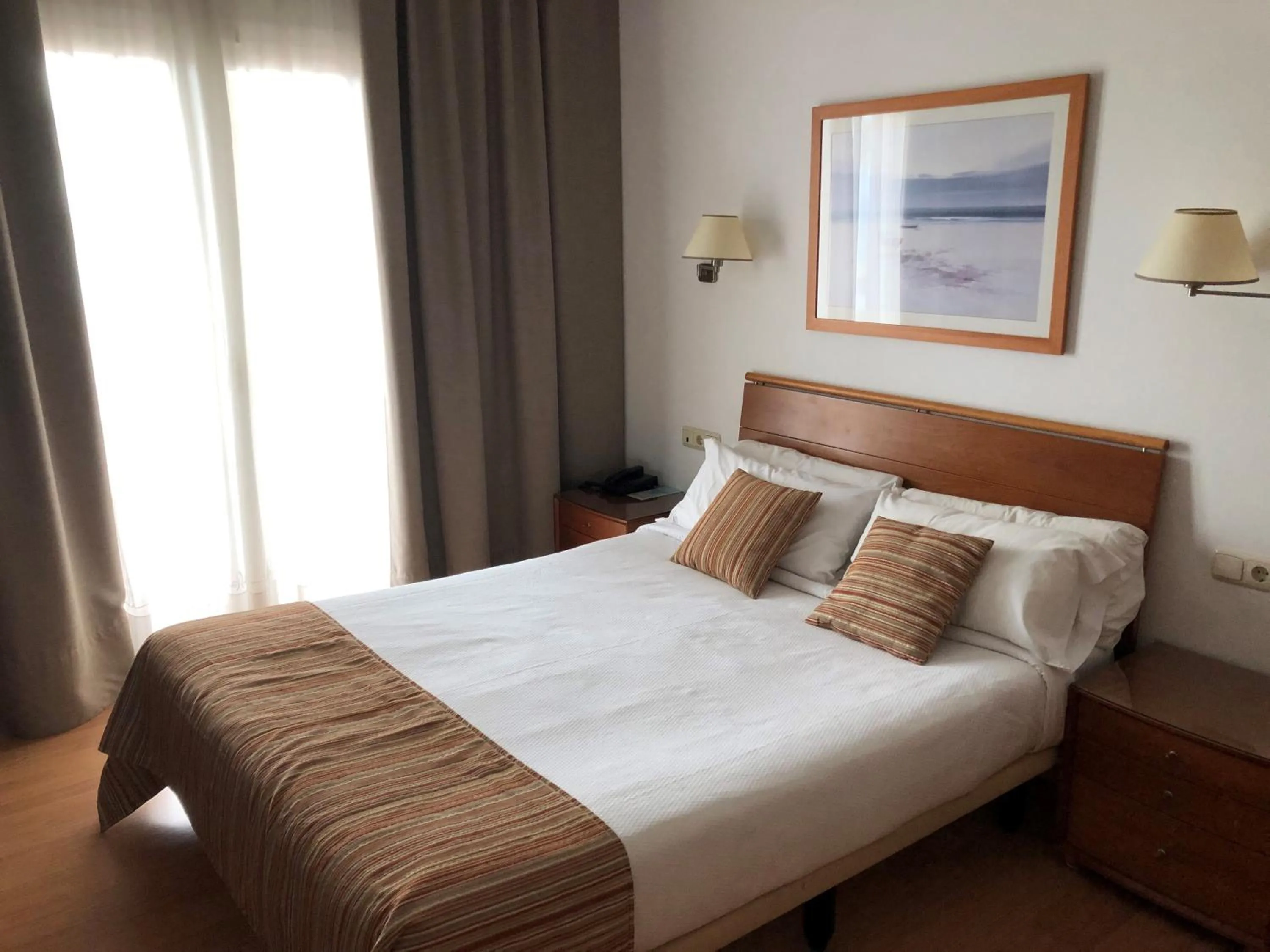 Bed in Hotel Miramar Badalona