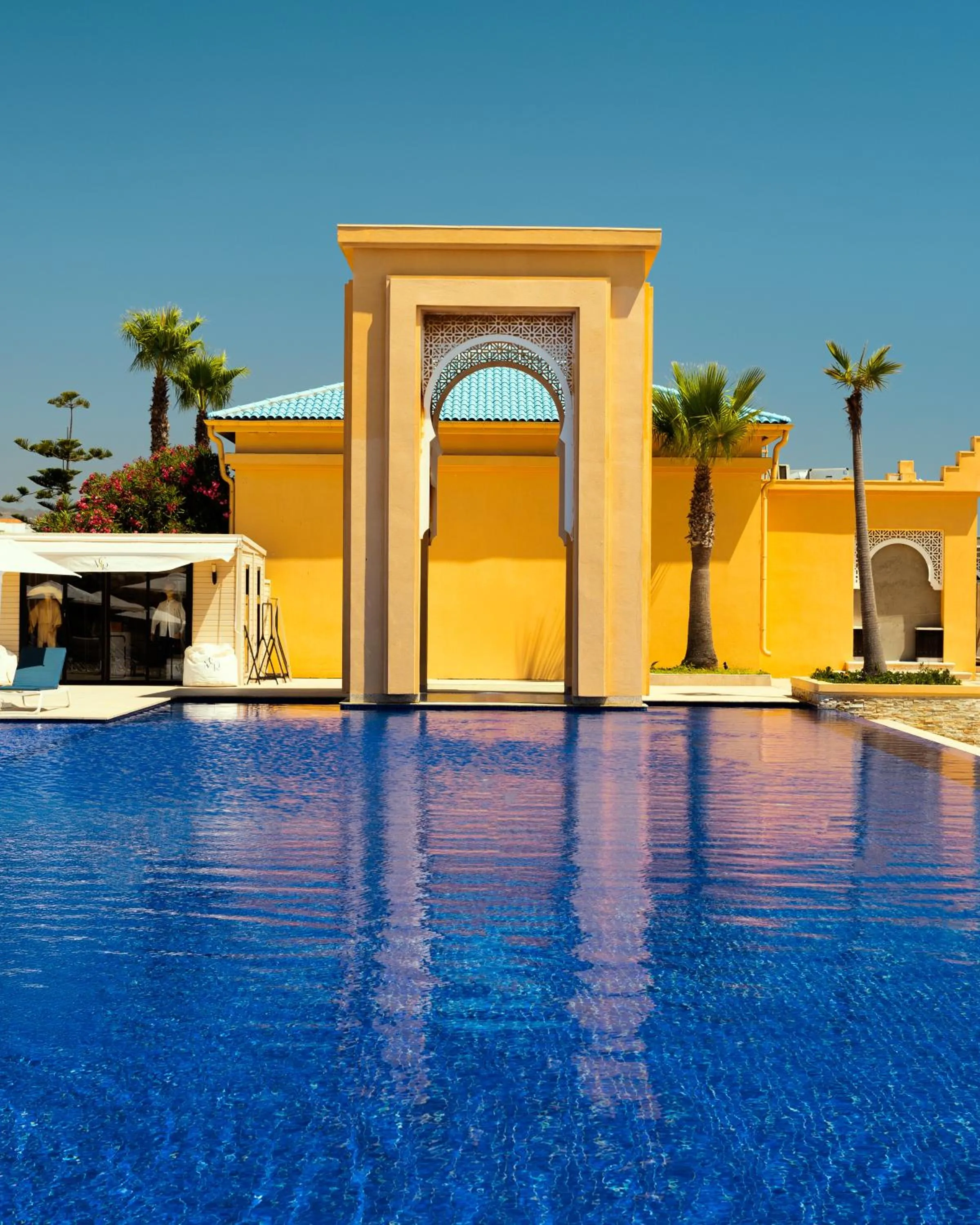 Pool view in Banyan Tree Tamouda Bay