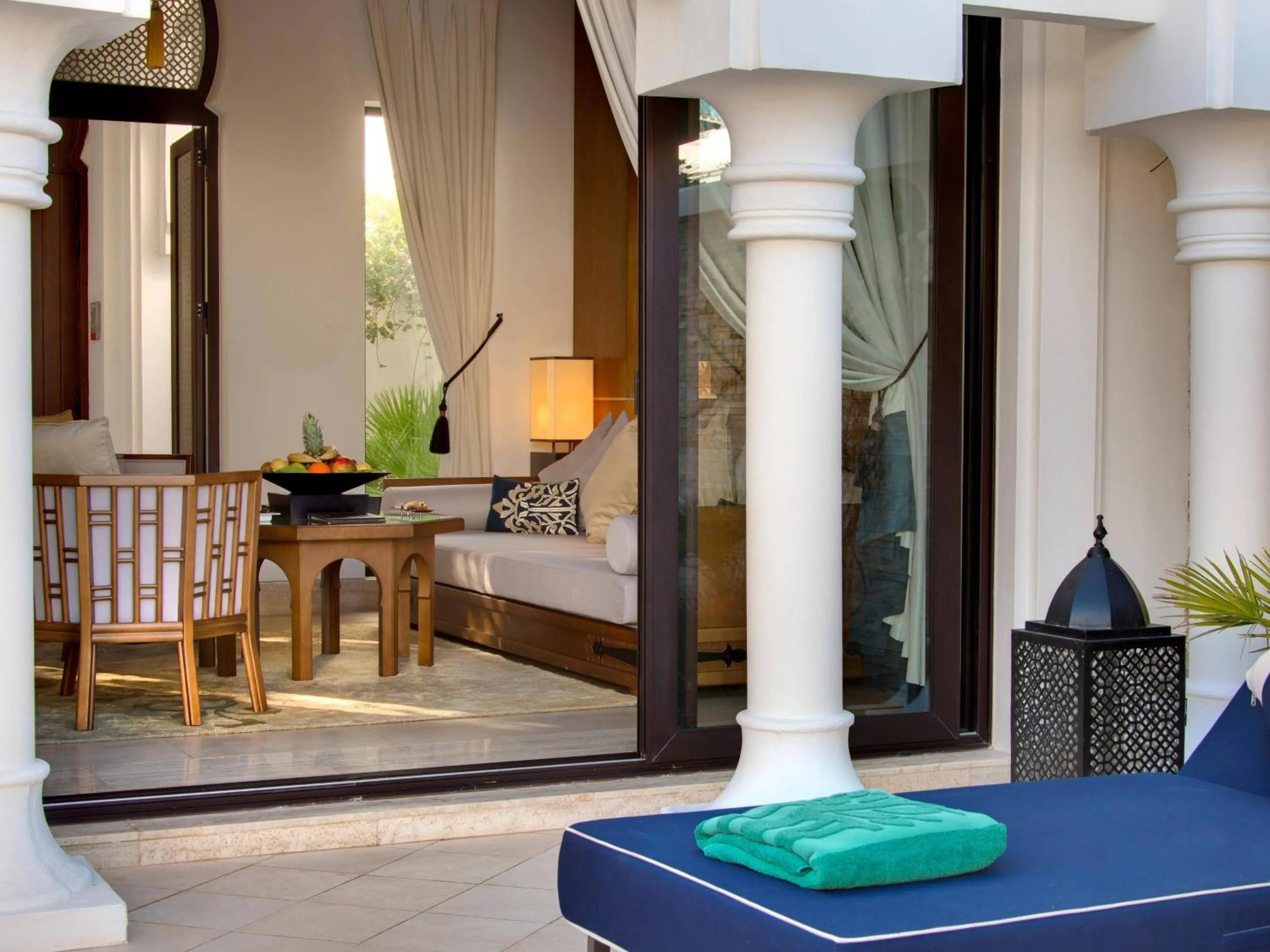 Living room in Banyan Tree Tamouda Bay