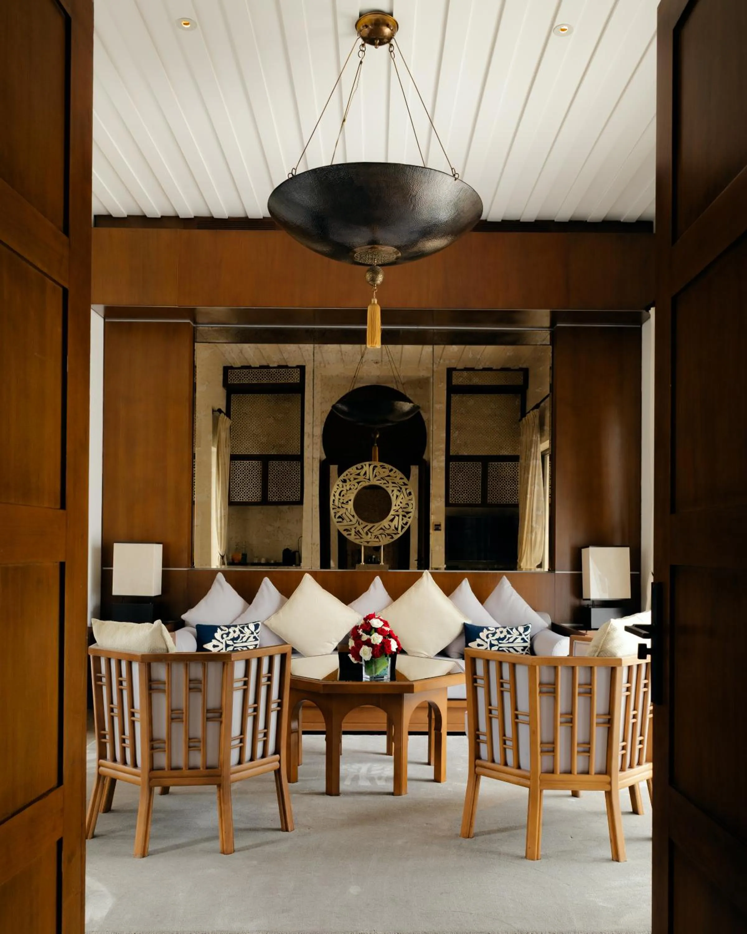 Seating area in Banyan Tree Tamouda Bay