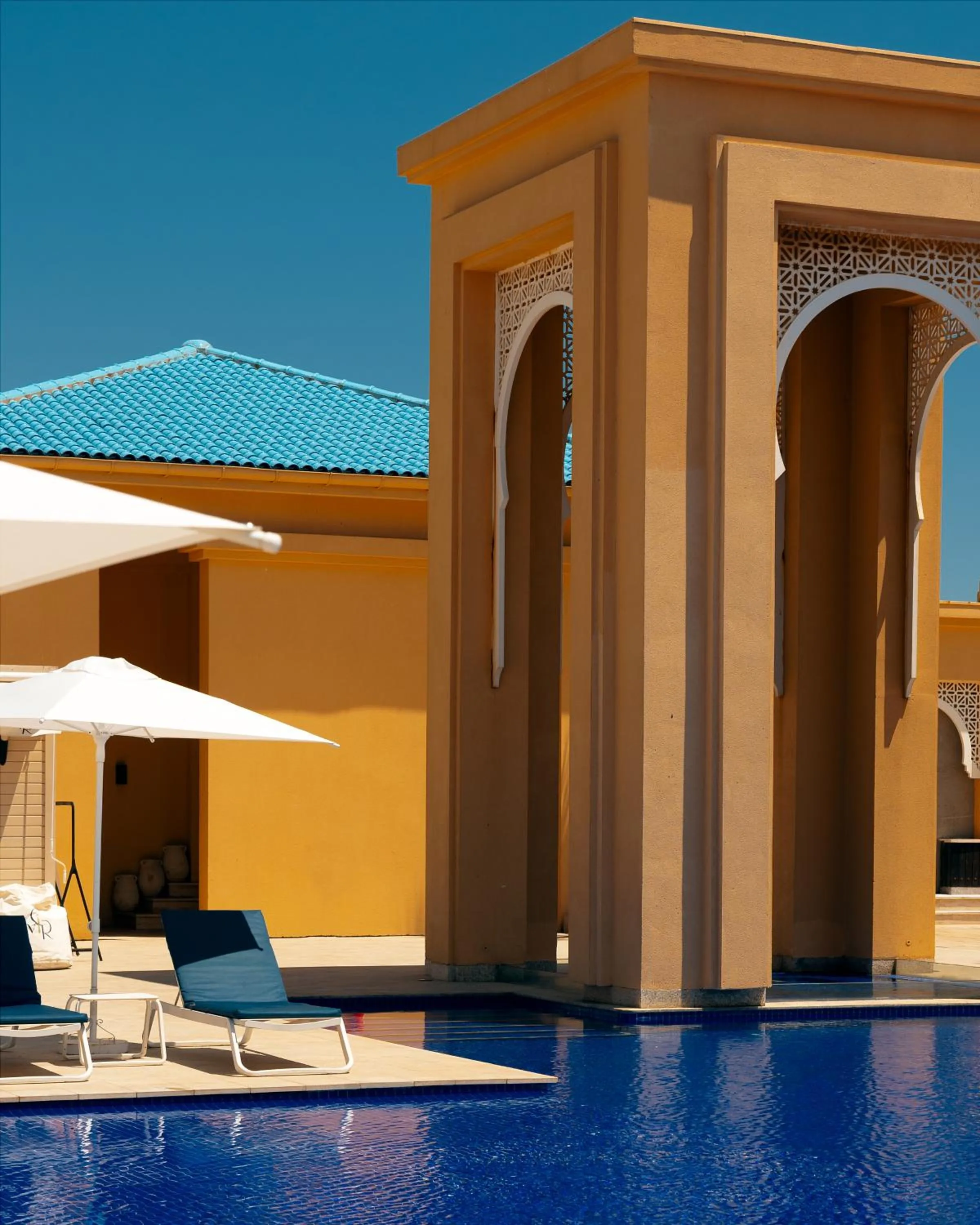 Swimming pool in Banyan Tree Tamouda Bay