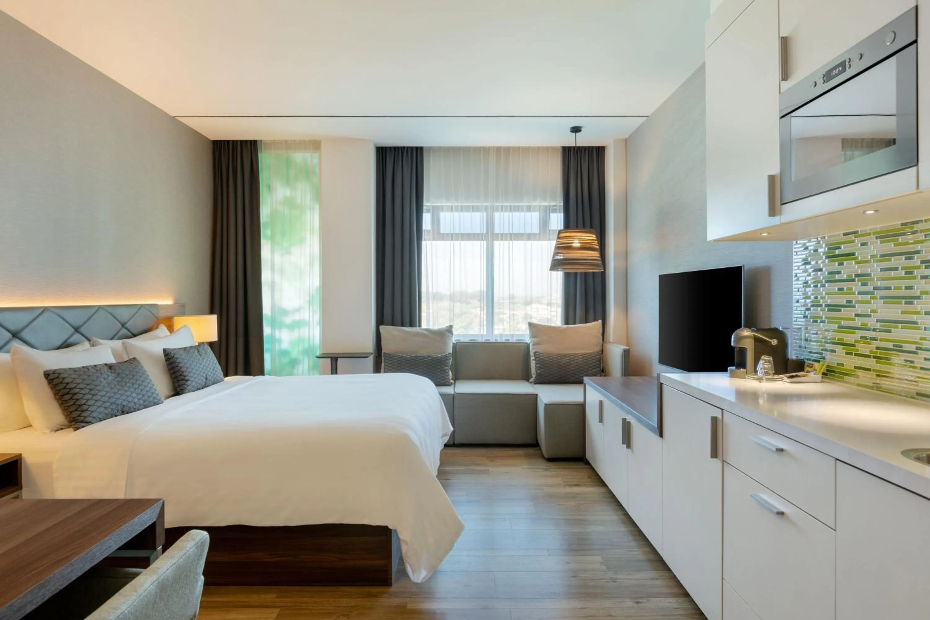 Photo of the whole room, Bed in Element Amsterdam