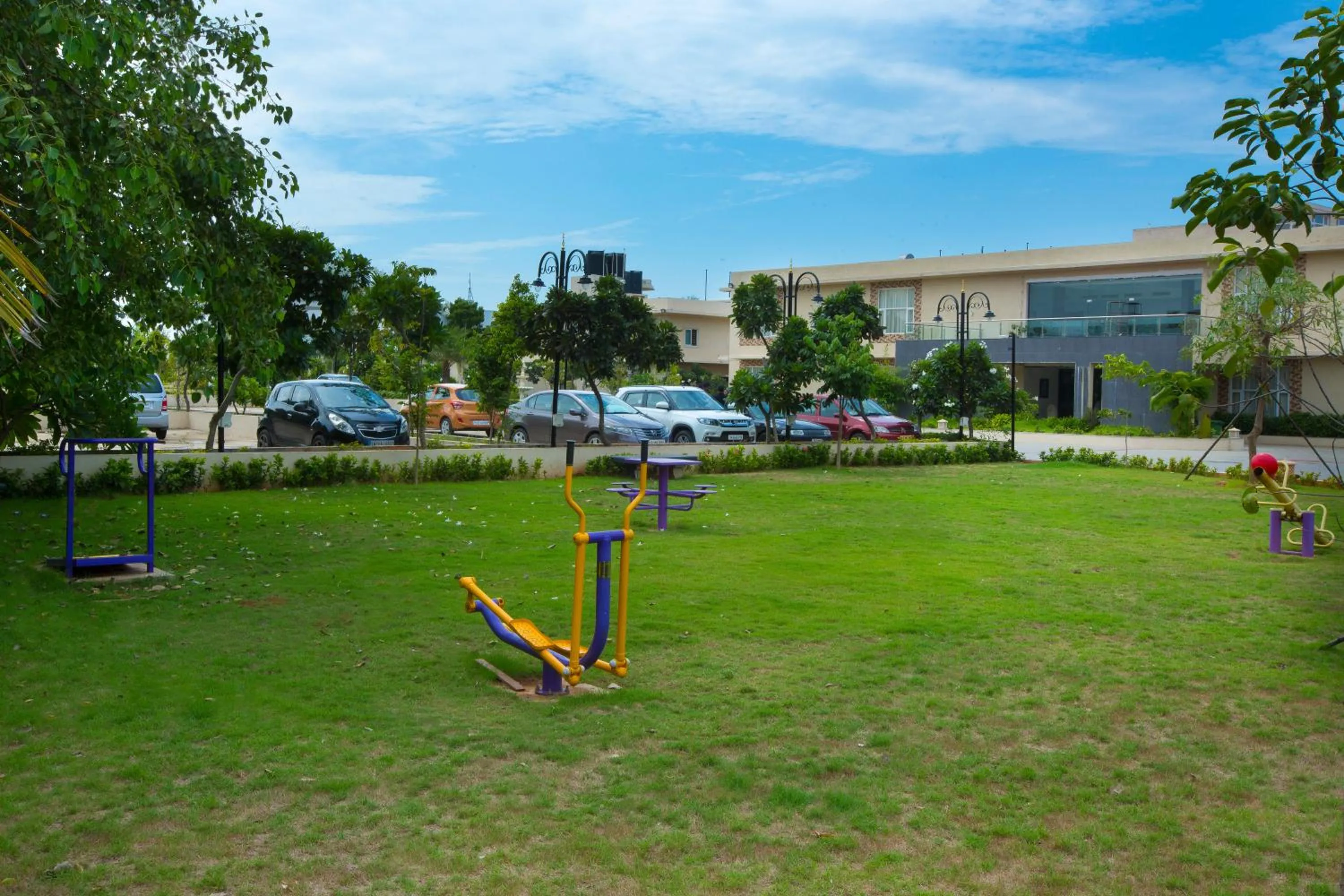 Garden view in Landmark Pallavaa Beach Resorts Mahabalipuram