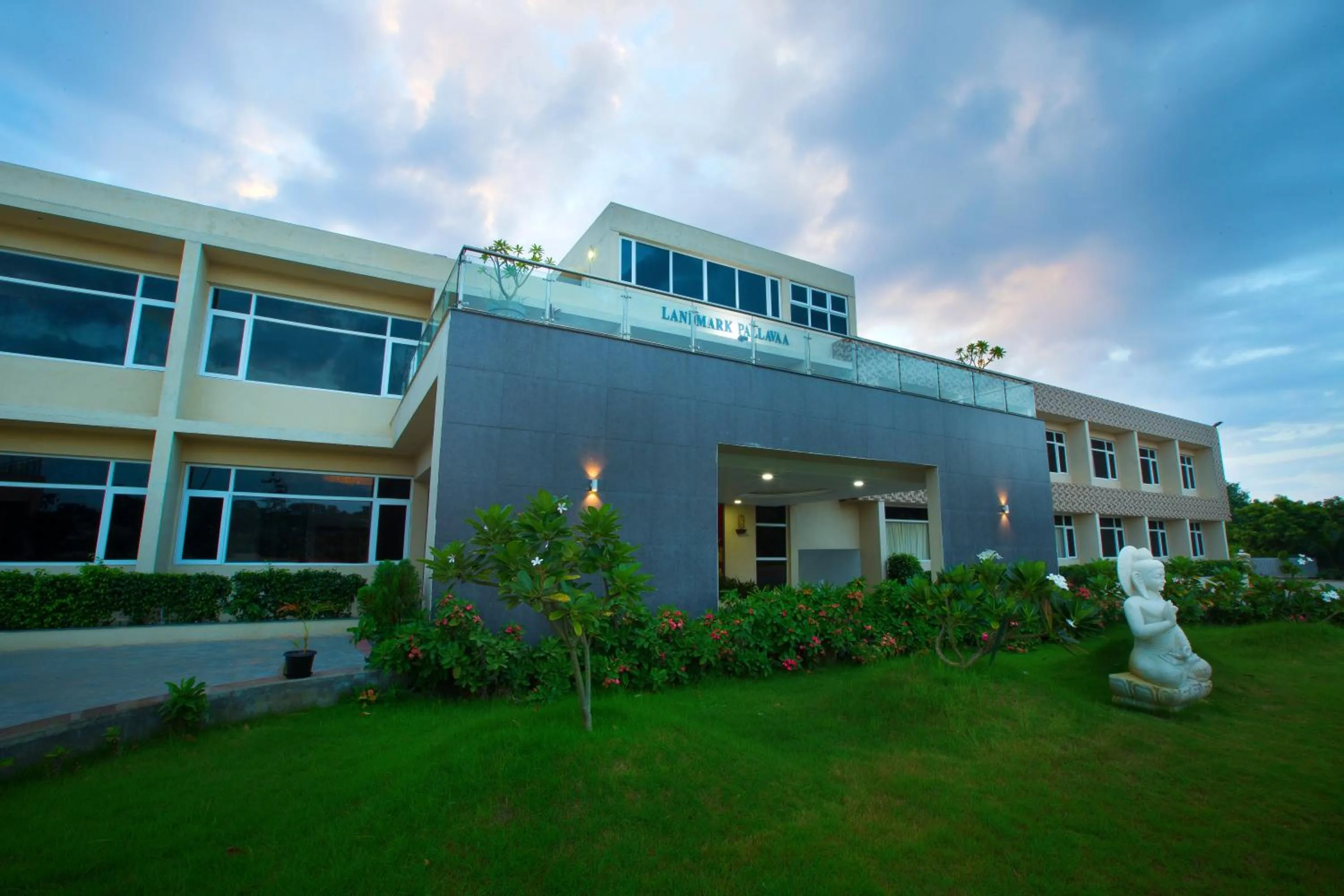 Facade/entrance in Landmark Pallavaa Beach Resorts Mahabalipuram