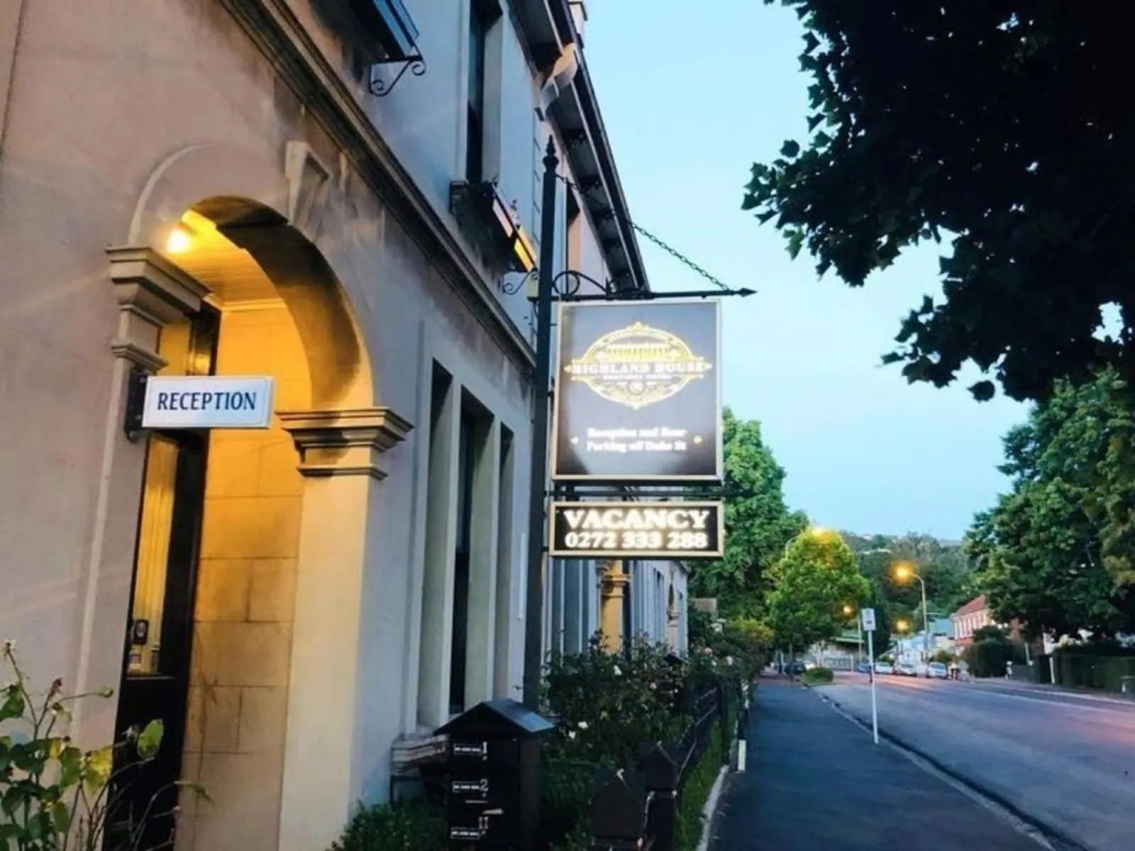 Facade/entrance in Highland House Boutique Hotel