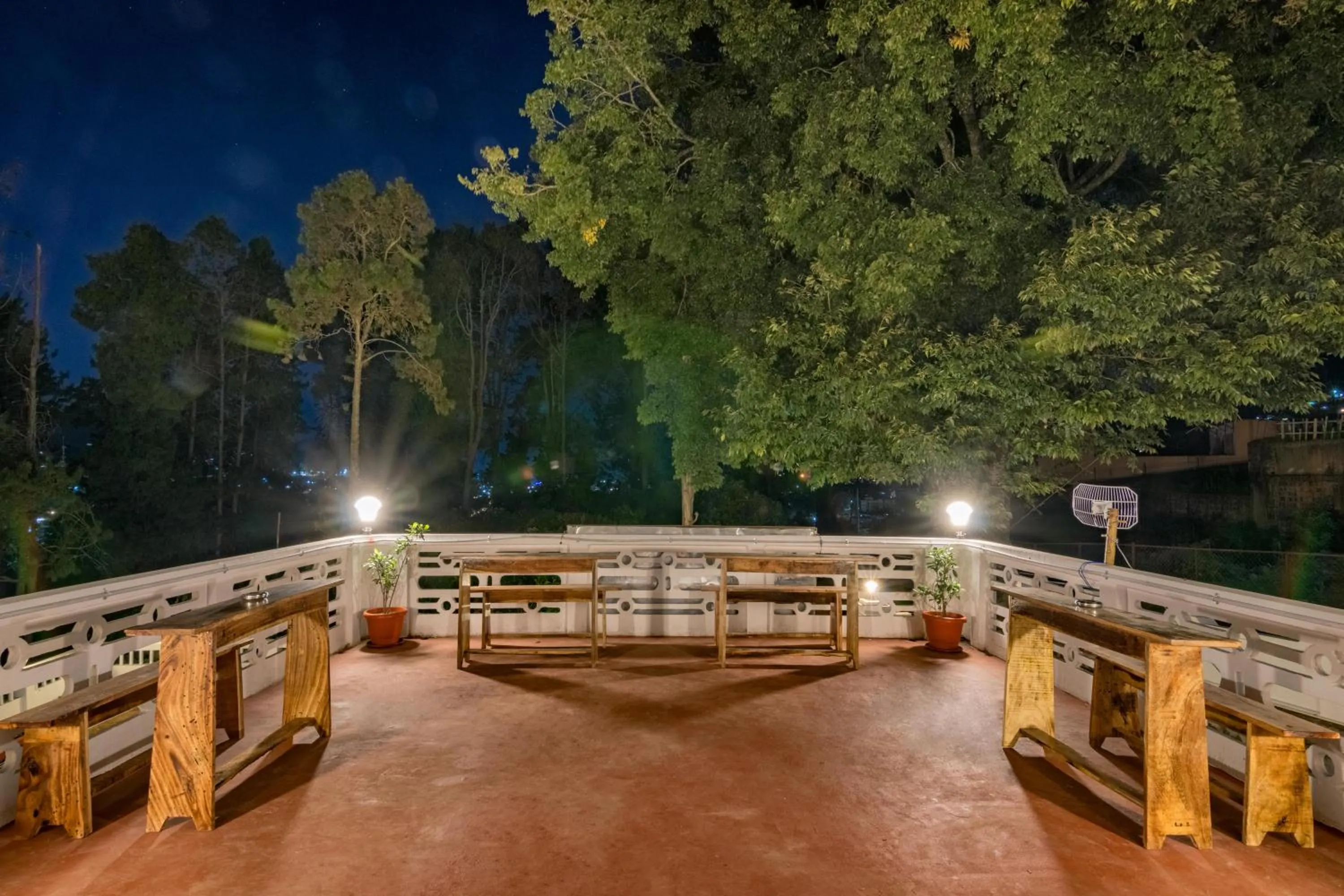 Balcony/Terrace in Zostel Ooty