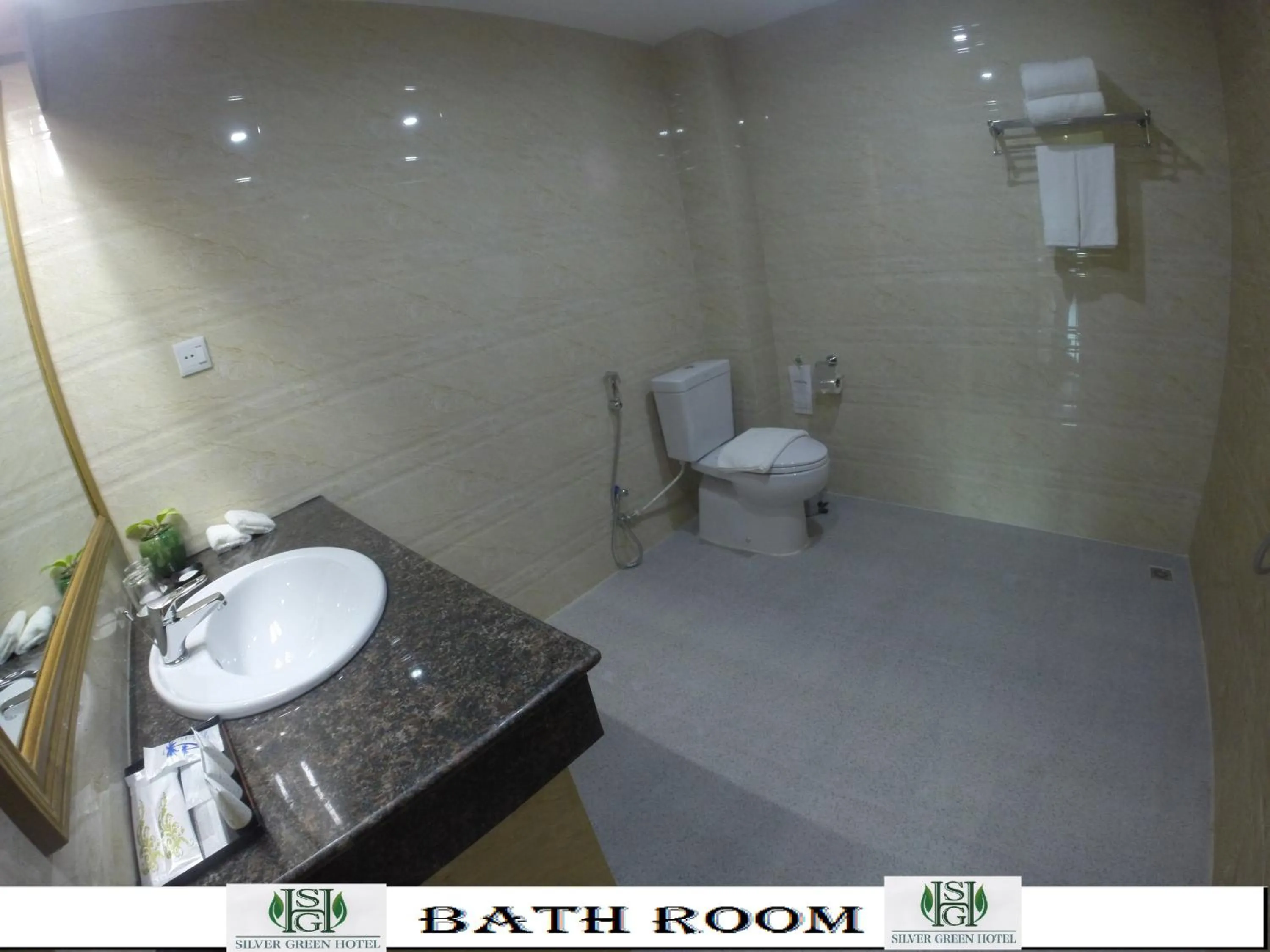 Bathroom in Silver Green Hotel