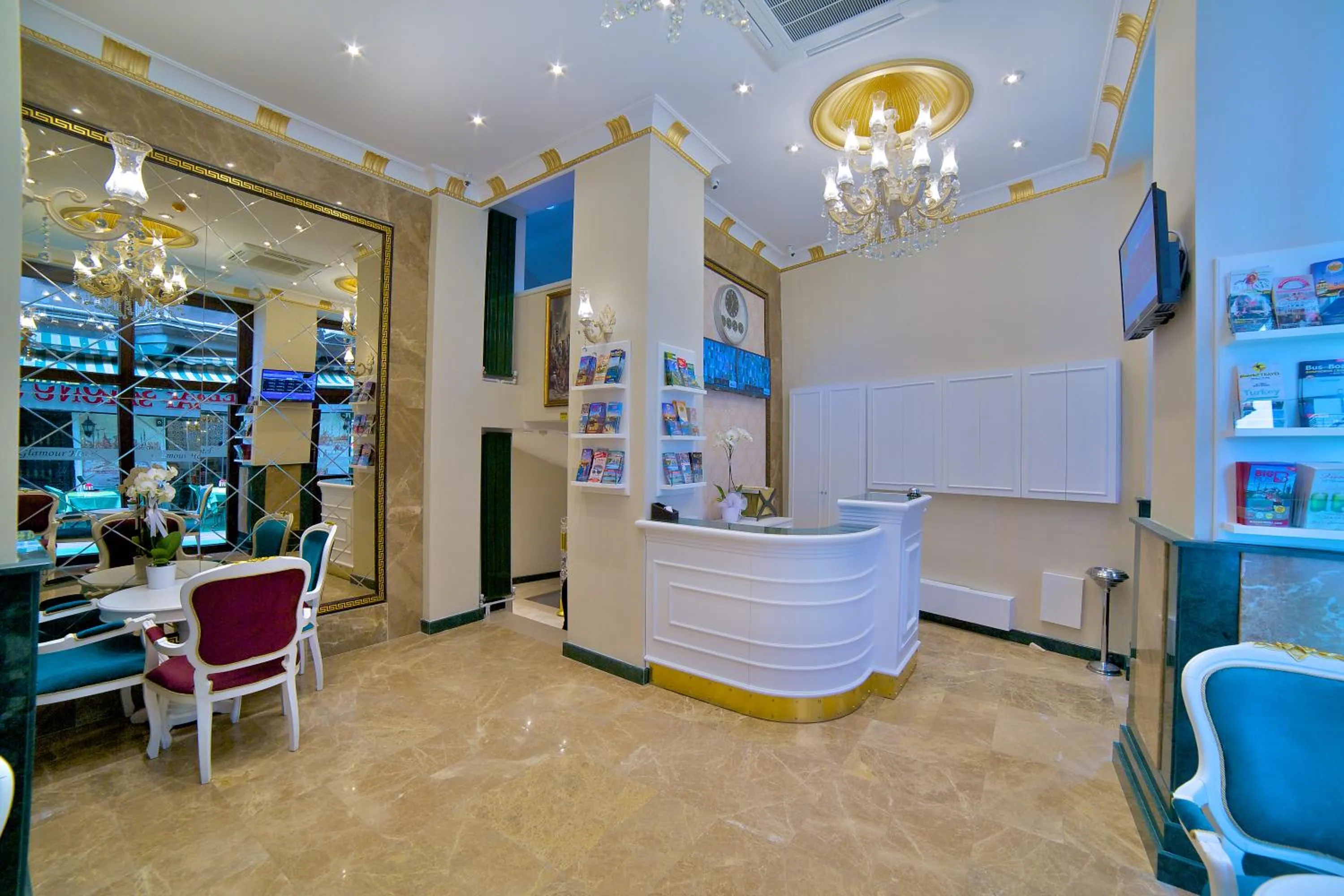 Lobby or reception in Glamour Hotel Istanbul Sirkeci