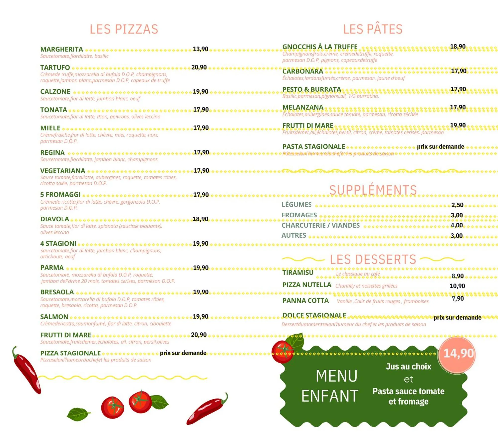 Food and drinks in LE Globe