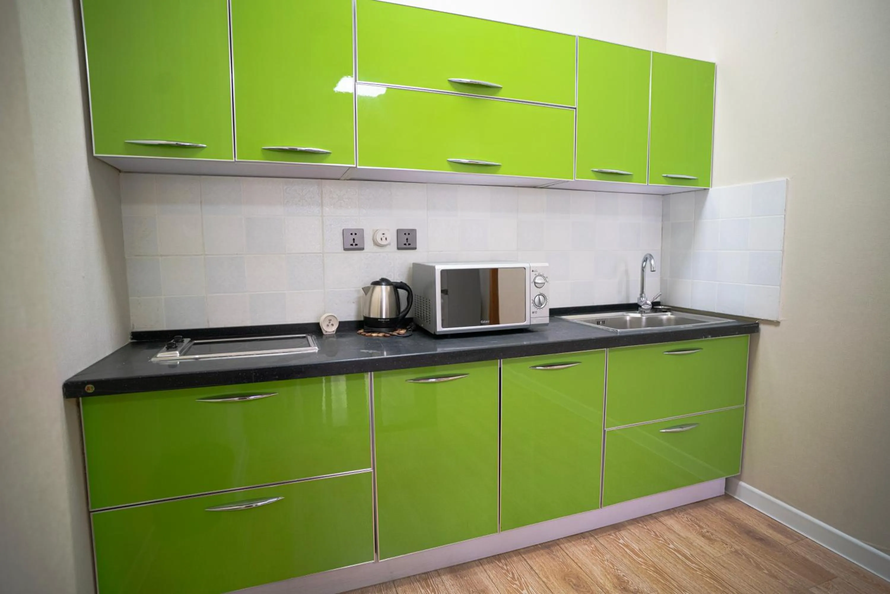 Kitchen or kitchenette in Tsolmon's Serviced Apartments