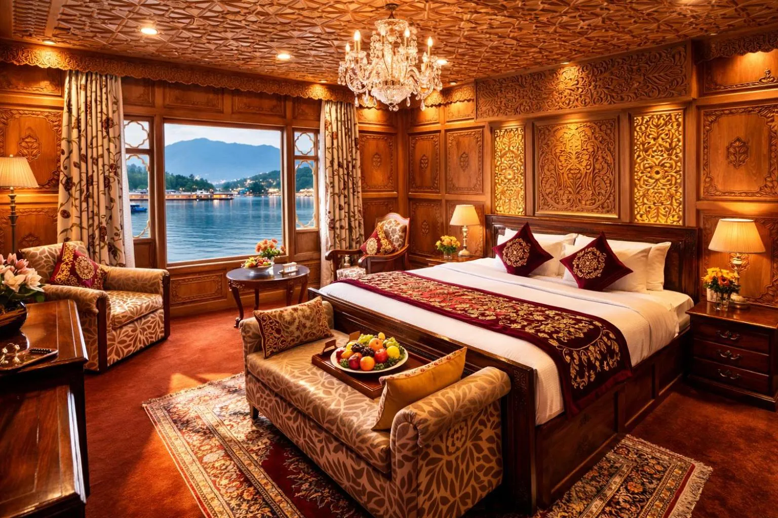 Lake view, Bed in Mascot Houseboats