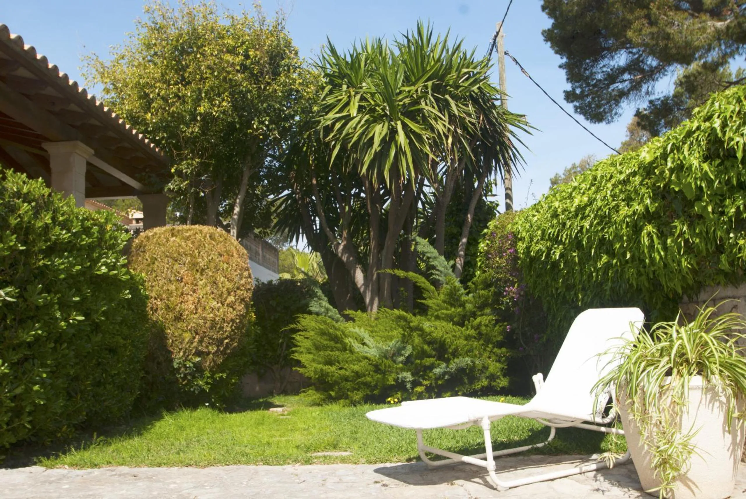 Garden in Villa Camila para 7 junto a playa de Sant Pere