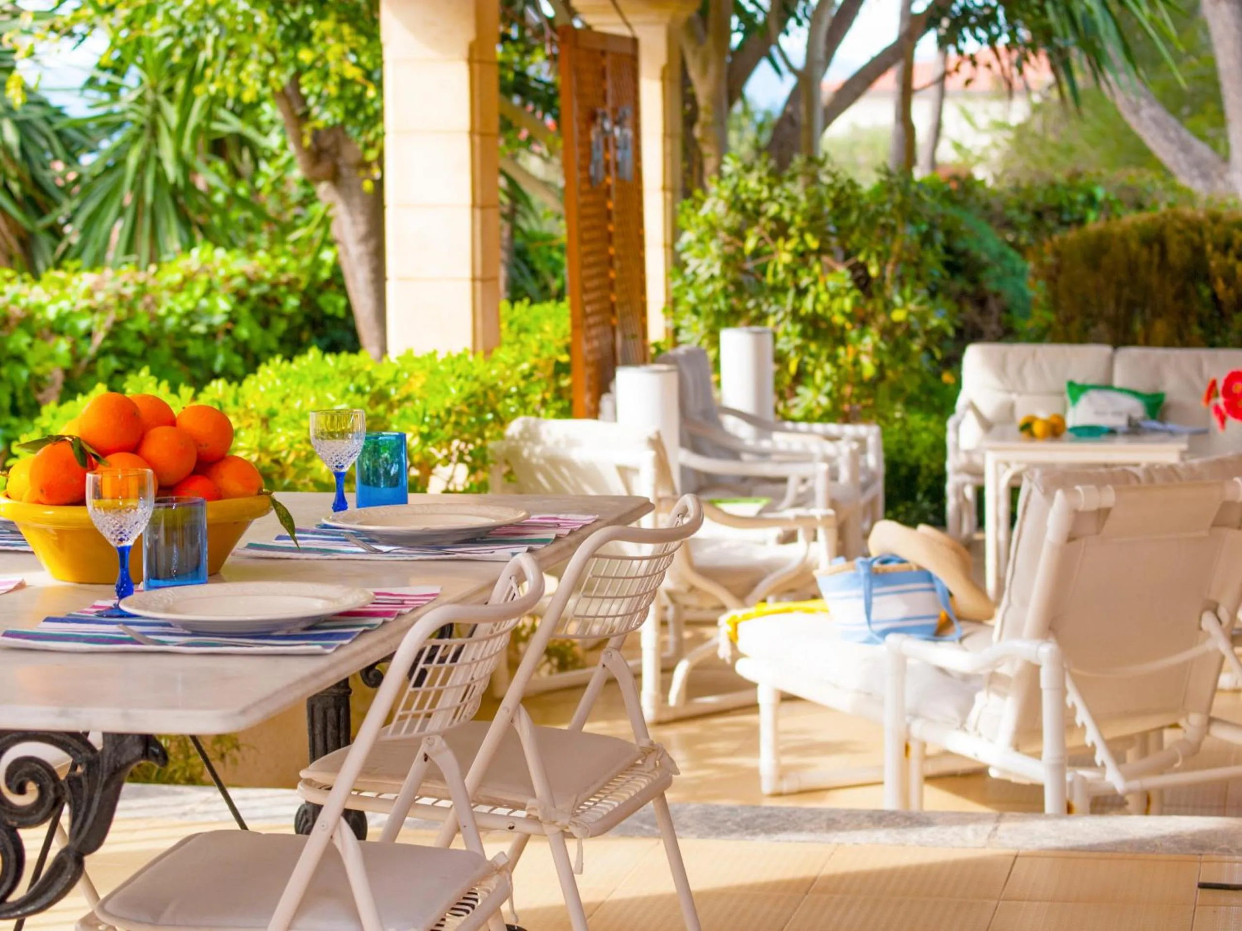 Balcony/Terrace in Villa Camila para 7 junto a playa de Sant Pere