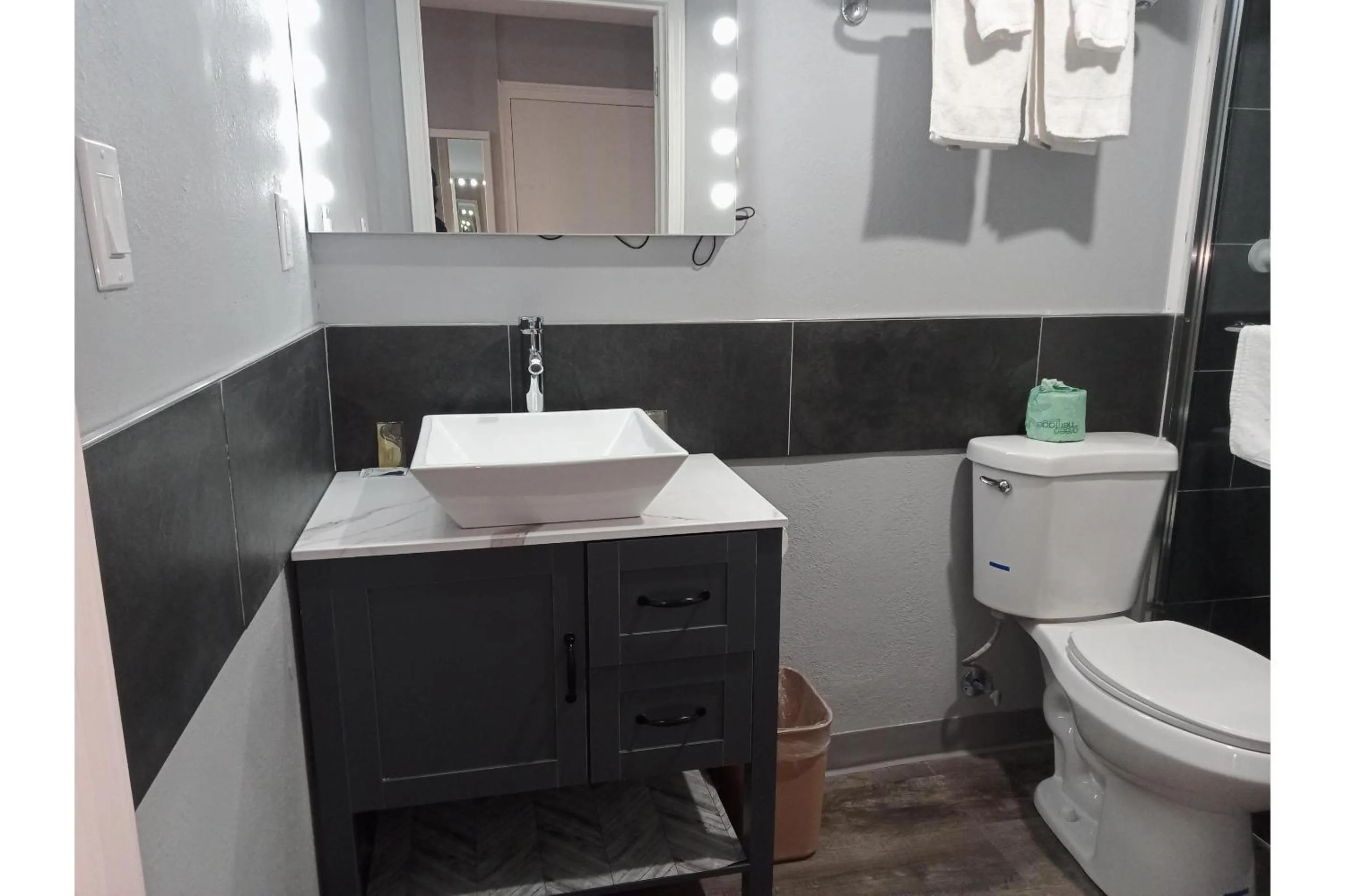 Bathroom in Marshall Lodge By OYO Hwy 65