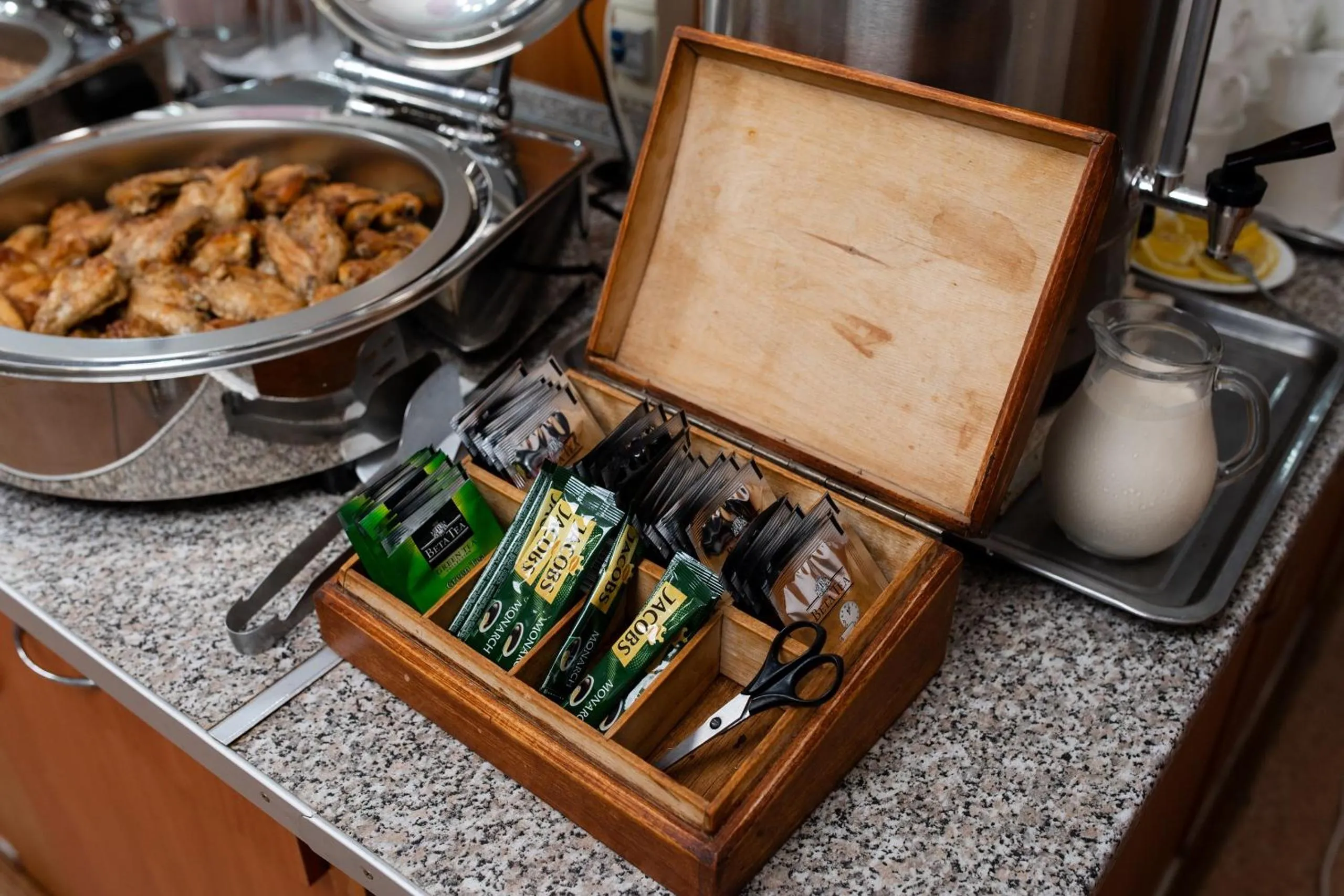 Buffet breakfast in Aktobe Hotel