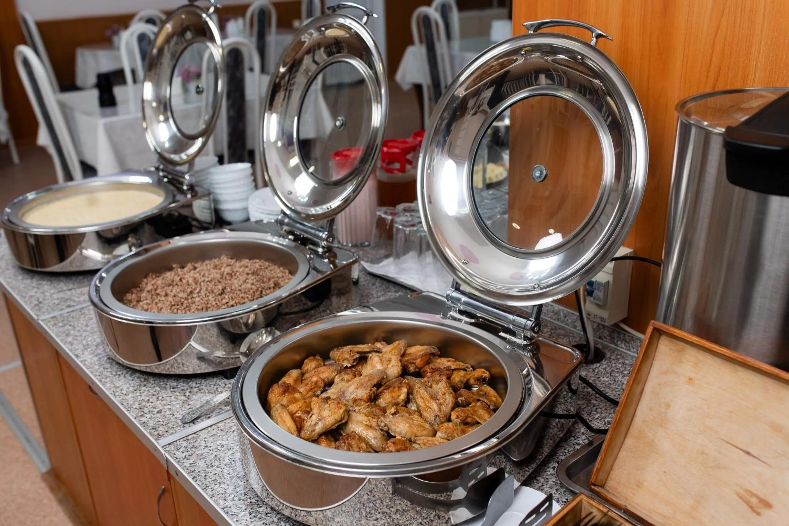 Buffet breakfast in Aktobe Hotel