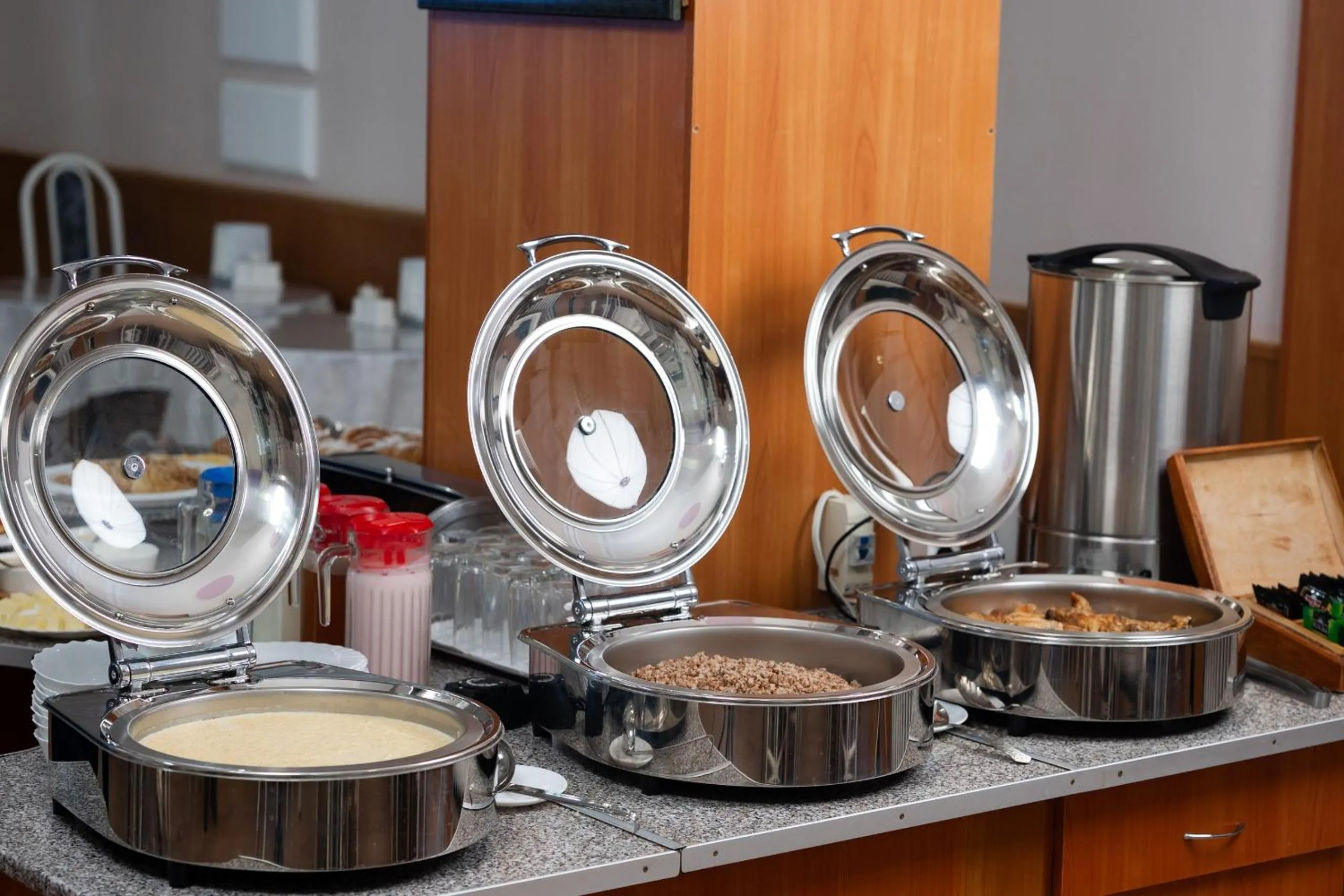 Buffet breakfast in Aktobe Hotel