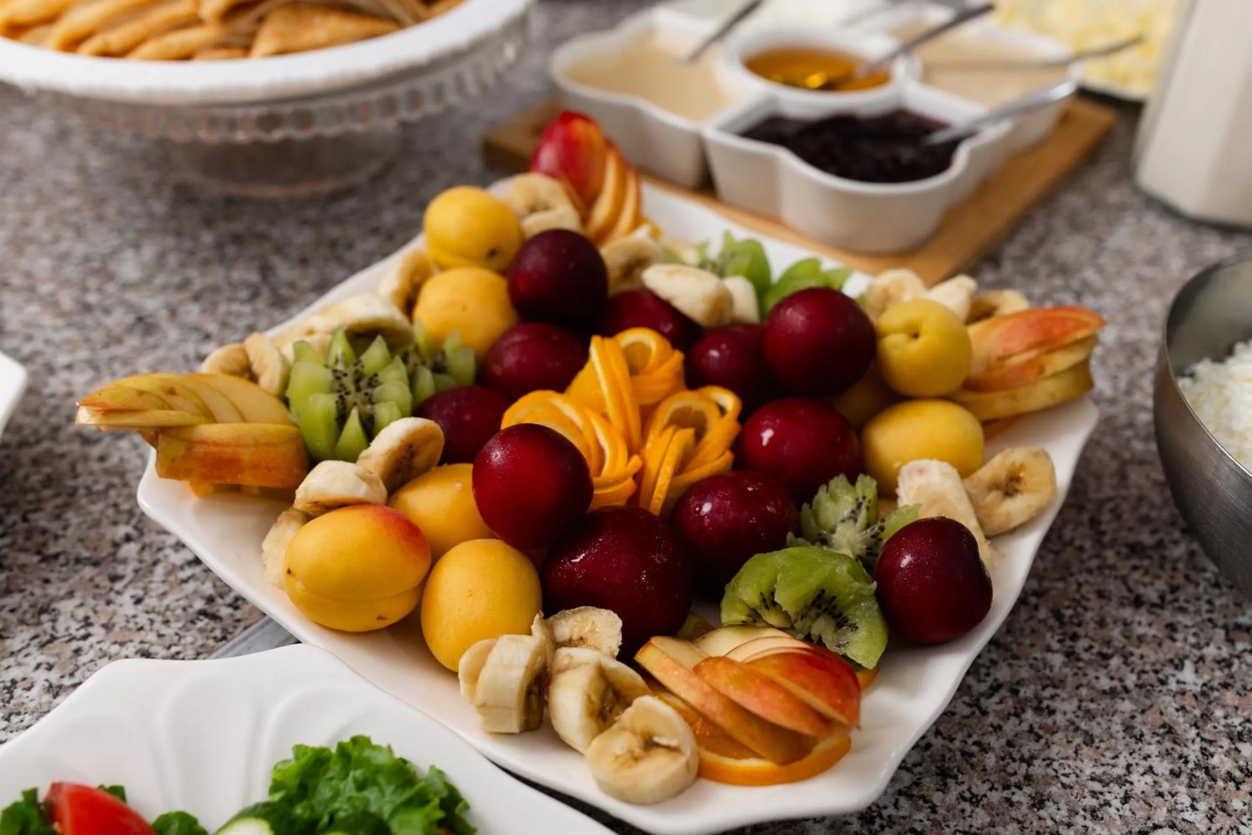 Buffet breakfast in Aktobe Hotel