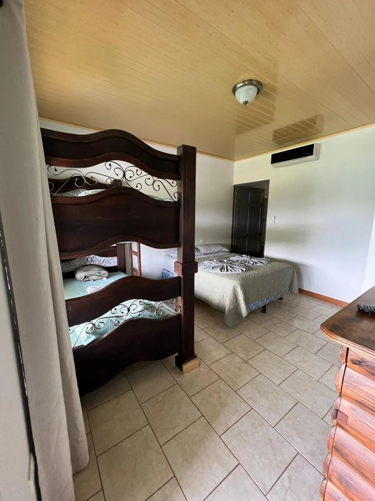 Bed in Hotel Cabinas el Tecal