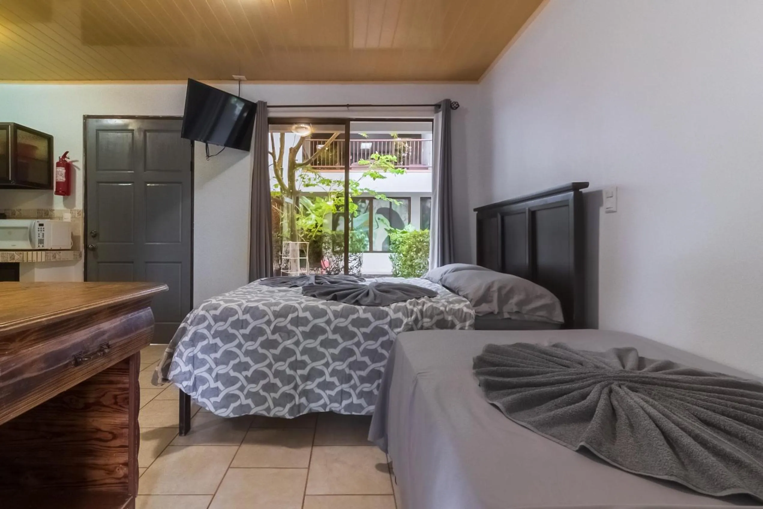 Bed in Hotel Cabinas el Tecal